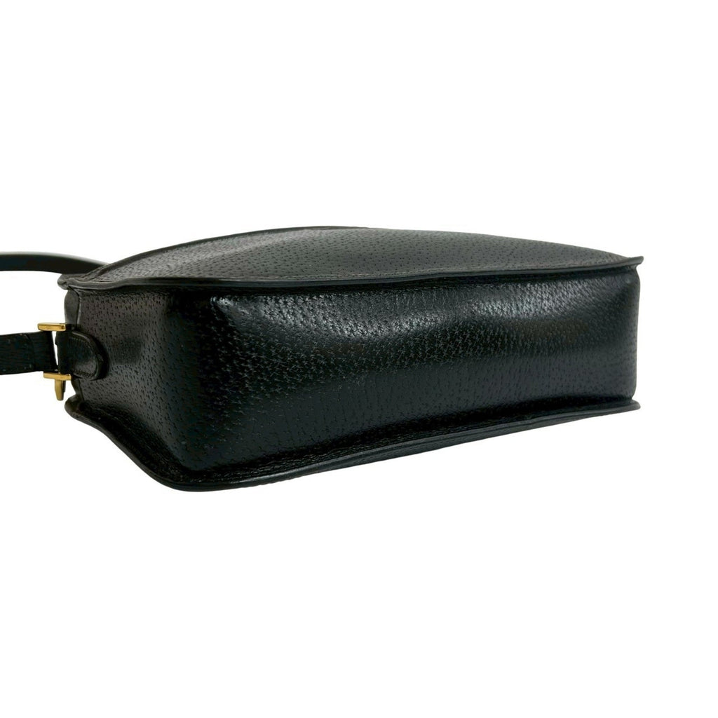 Gucci Black Leather Pochette Shoulder Bag (Pre-Owned)