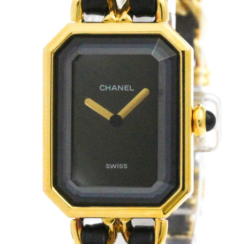 Chanel Premiere Rock Quartz Watch Plated Metal And Leather Watch (Pre-Owned)