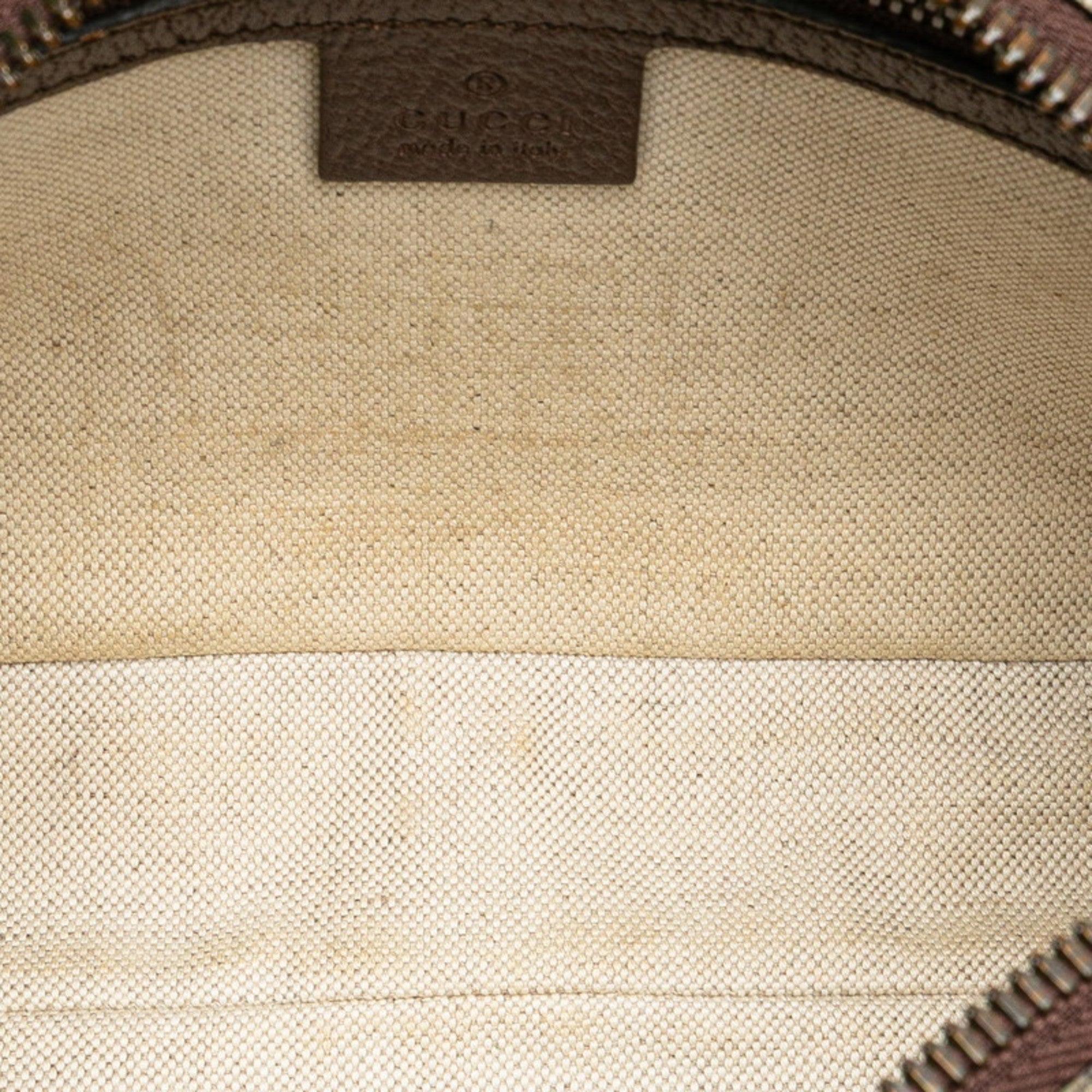 Gucci Beige Brown Pvc Leather Sling Bag (Pre-Owned)