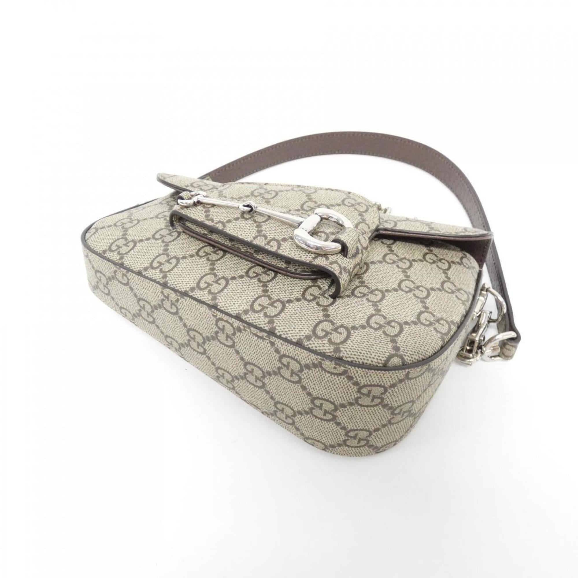 Gucci Beige Gg Supreme Shoulder Bag (Pre-Owned)