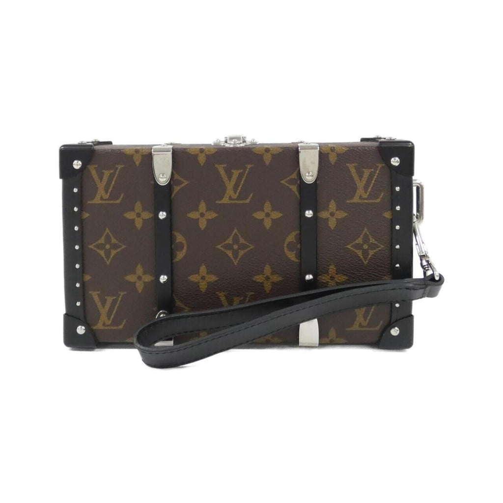 Louis Vuitton Marron Coated Canvas Chain/Shoulder Wallet (Pre-Owned)