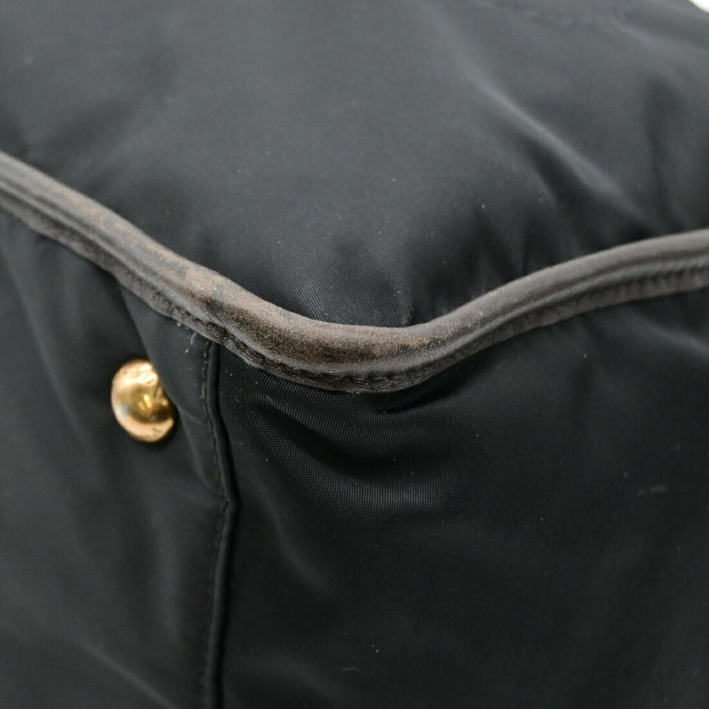 Prada Black Nylon Handbag Shoulder Bag (Pre-Owned)