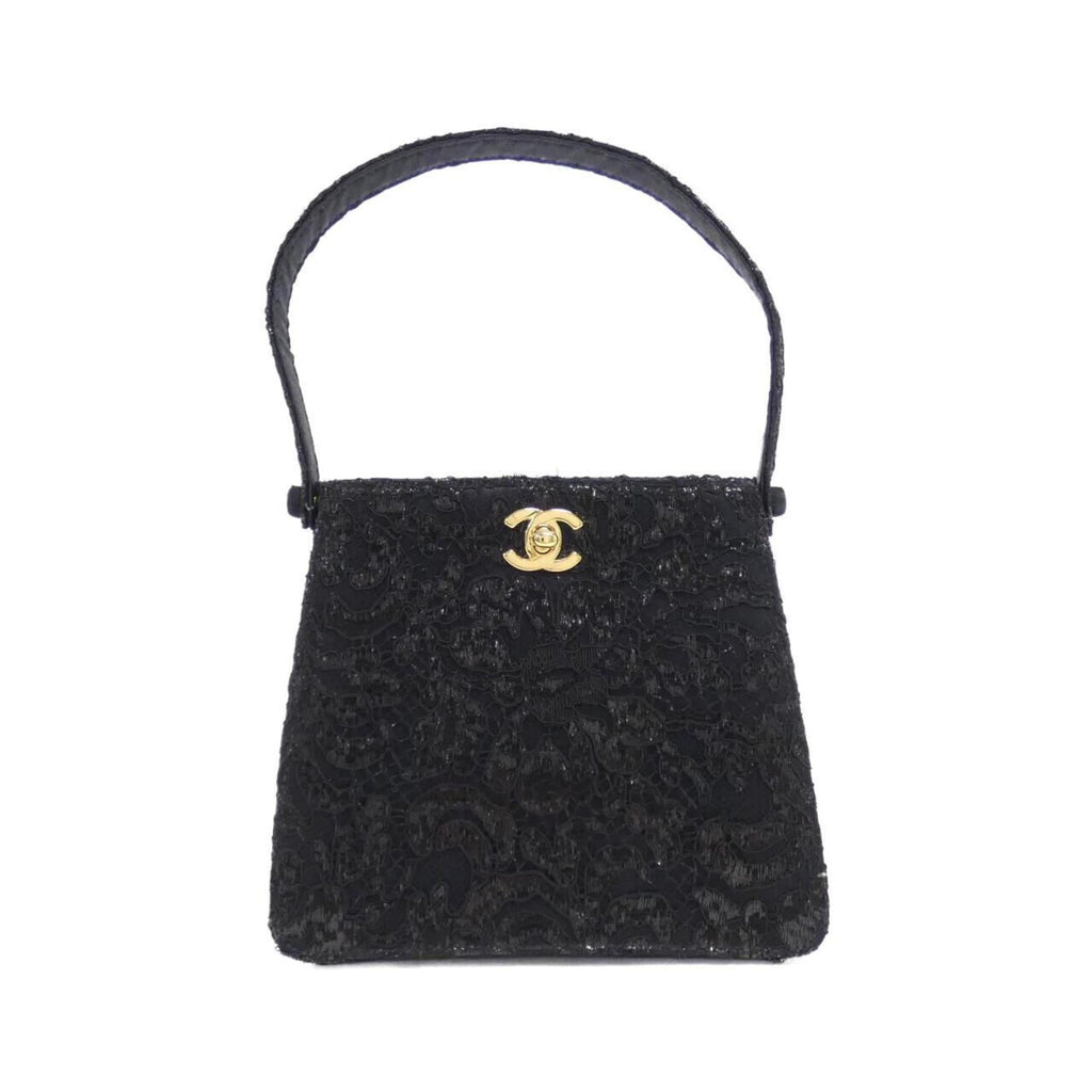 Chanel Black Satin Handbag (Pre-Owned)