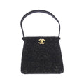 Chanel Black Satin Handbag (Pre-Owned)