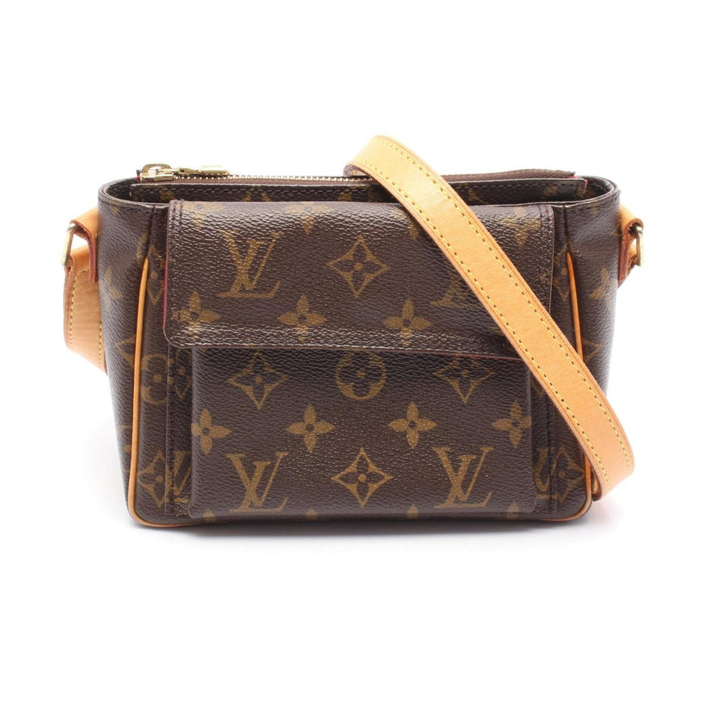 Louis Vuitton Monogram Brown Coated Canvas Leather Shoulder Bag (Pre-Owned)
