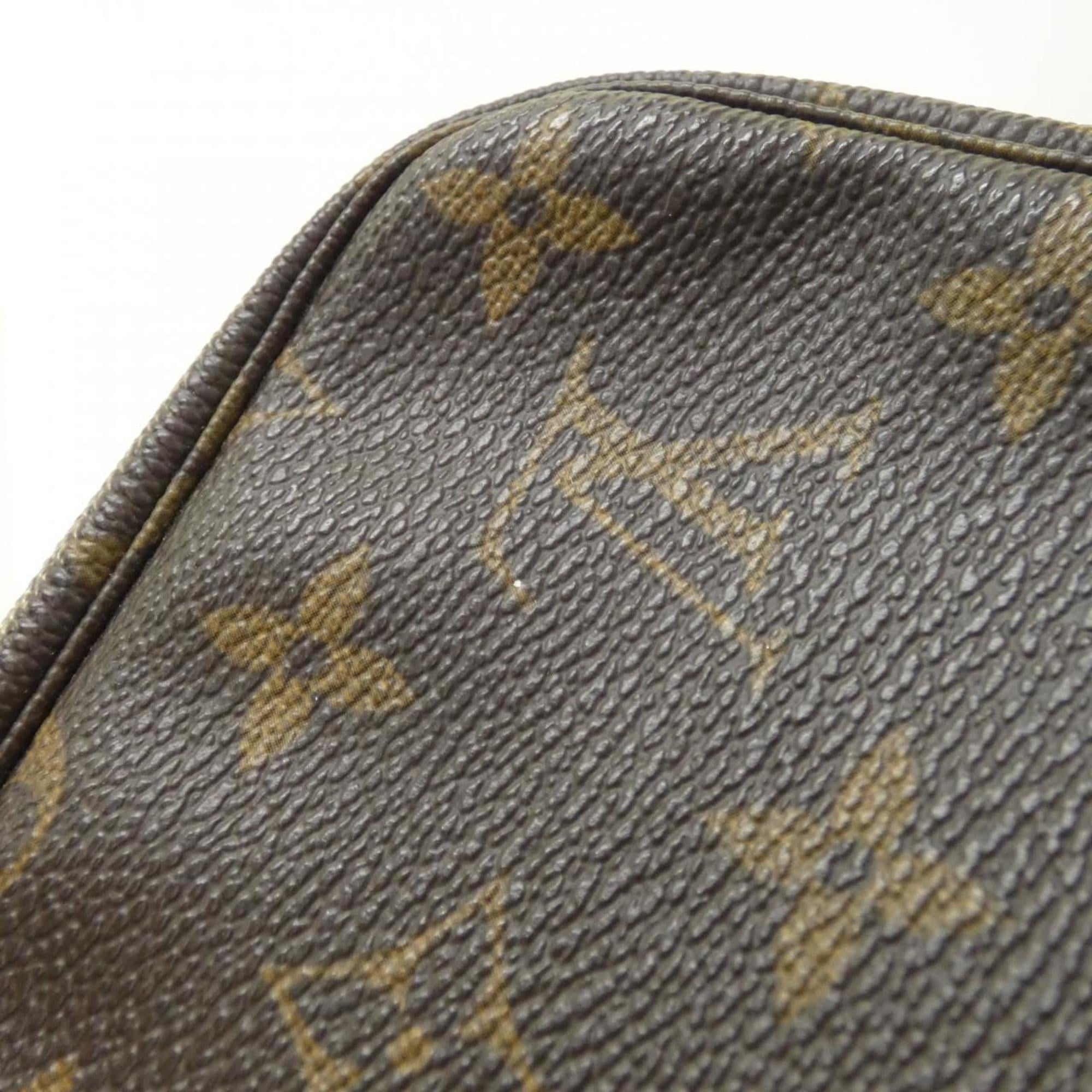 Louis Vuitton Marron Monogram Coated Canvas Pochette Pouch (Pre-Owned)