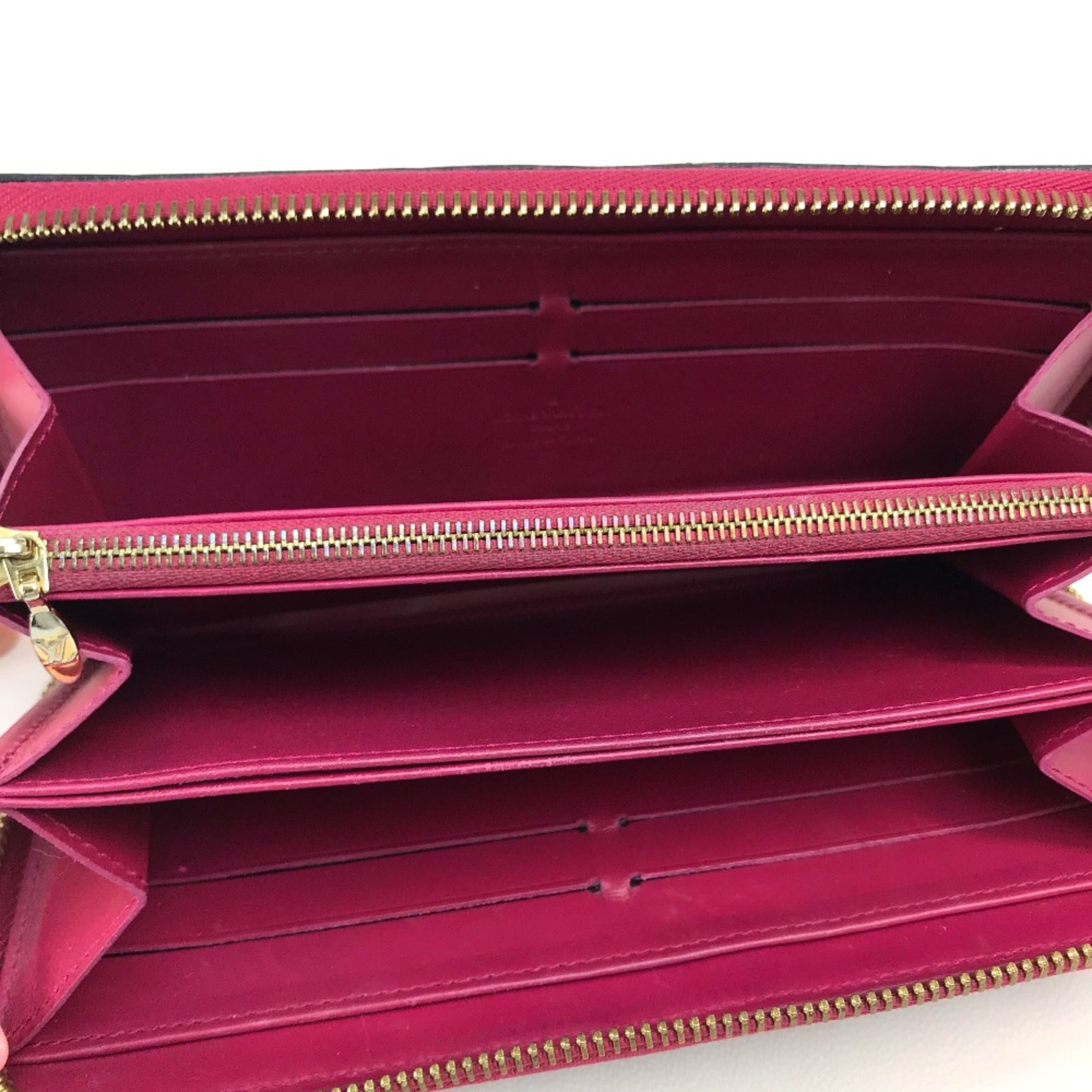 Louis Vuitton Pink Leather Long Wallet (Bi-Fold) (Pre-Owned)