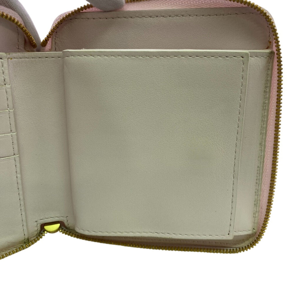 Bottega Veneta Pink Leather Long Bill Wallet (Bi-Fold) (Pre-Owned)