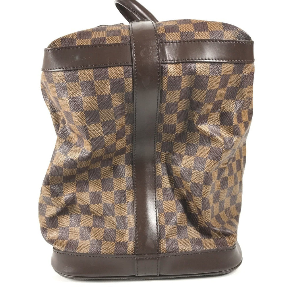 Louis Vuitton Damier Brown Ebene Damier Canvas Boston Bag Handbag (Pre-Owned)