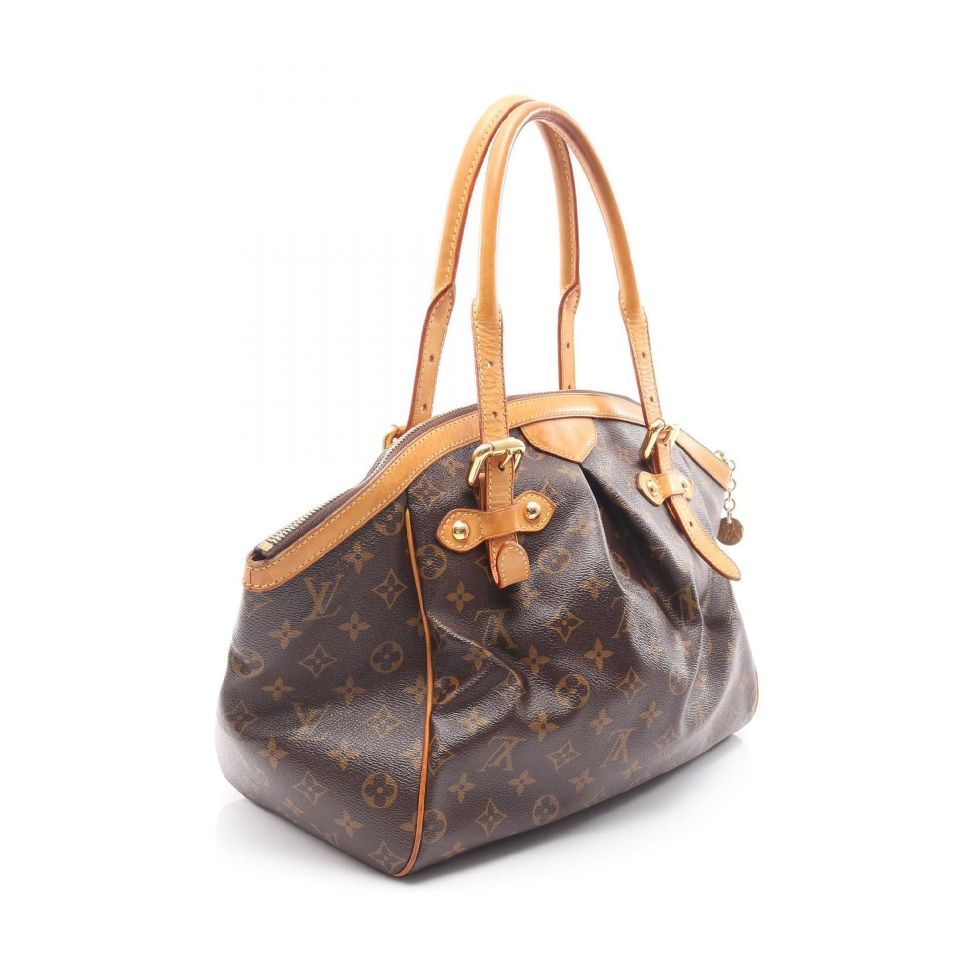 Louis Vuitton Brown Pvc Coated Canvas Leather Handbag (Pre-Owned)