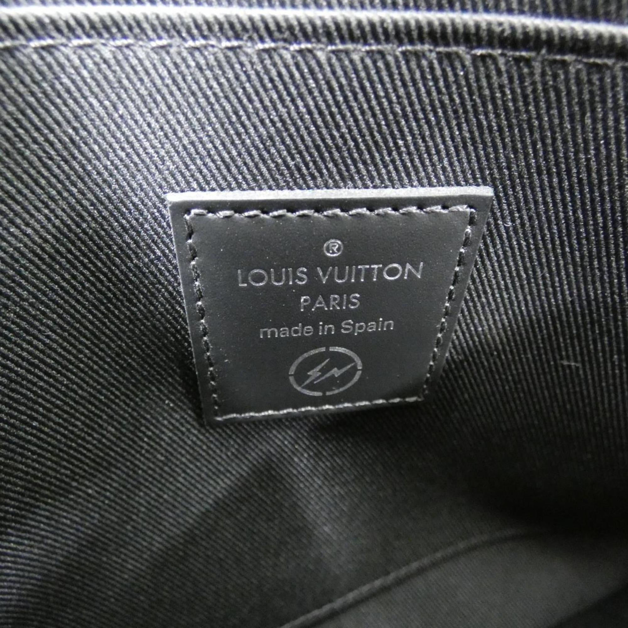 Louis Vuitton Black Coated Canvas Pouch (Pre-Owned)