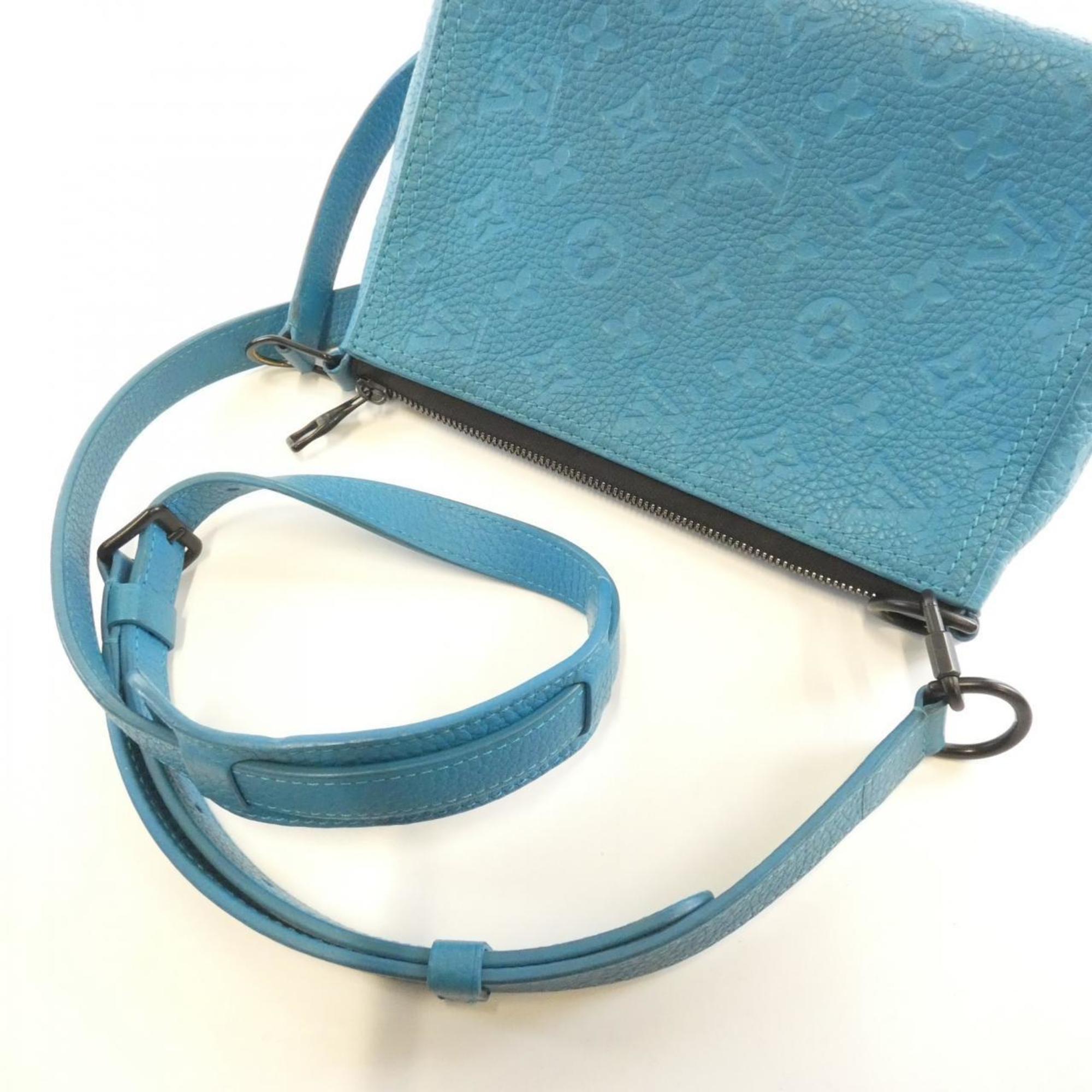 Louis Vuitton Turquoise Leather Shoulder Bag (Pre-Owned)