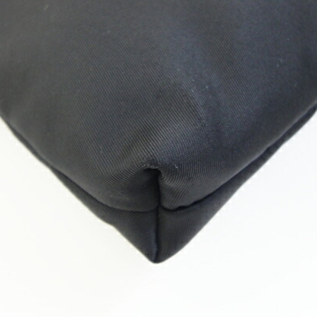 Prada Black Nylon Leather Shoulder Bag (Pre-Owned)