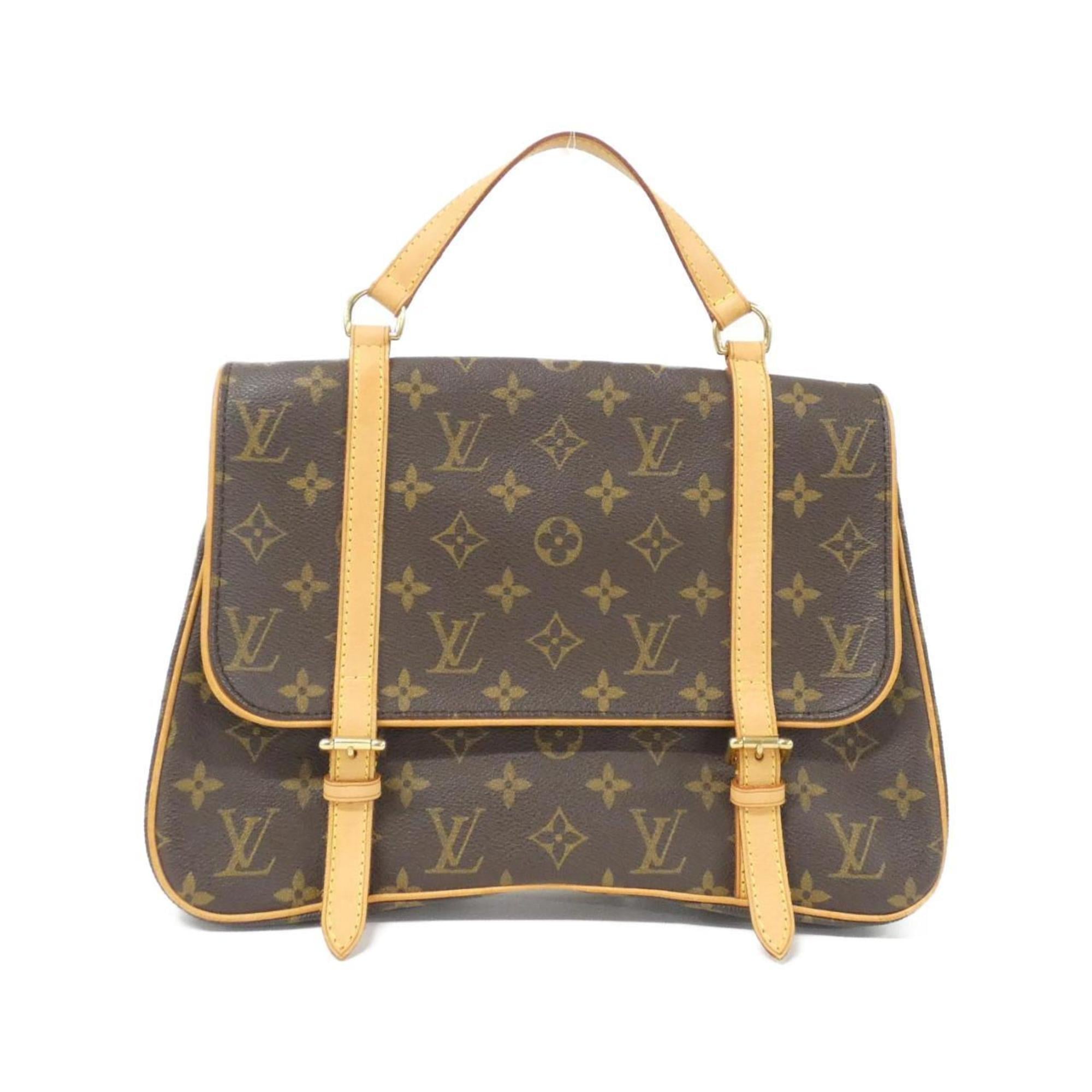 Louis Vuitton Marron Coated Canvas Backpack (Pre-Owned)