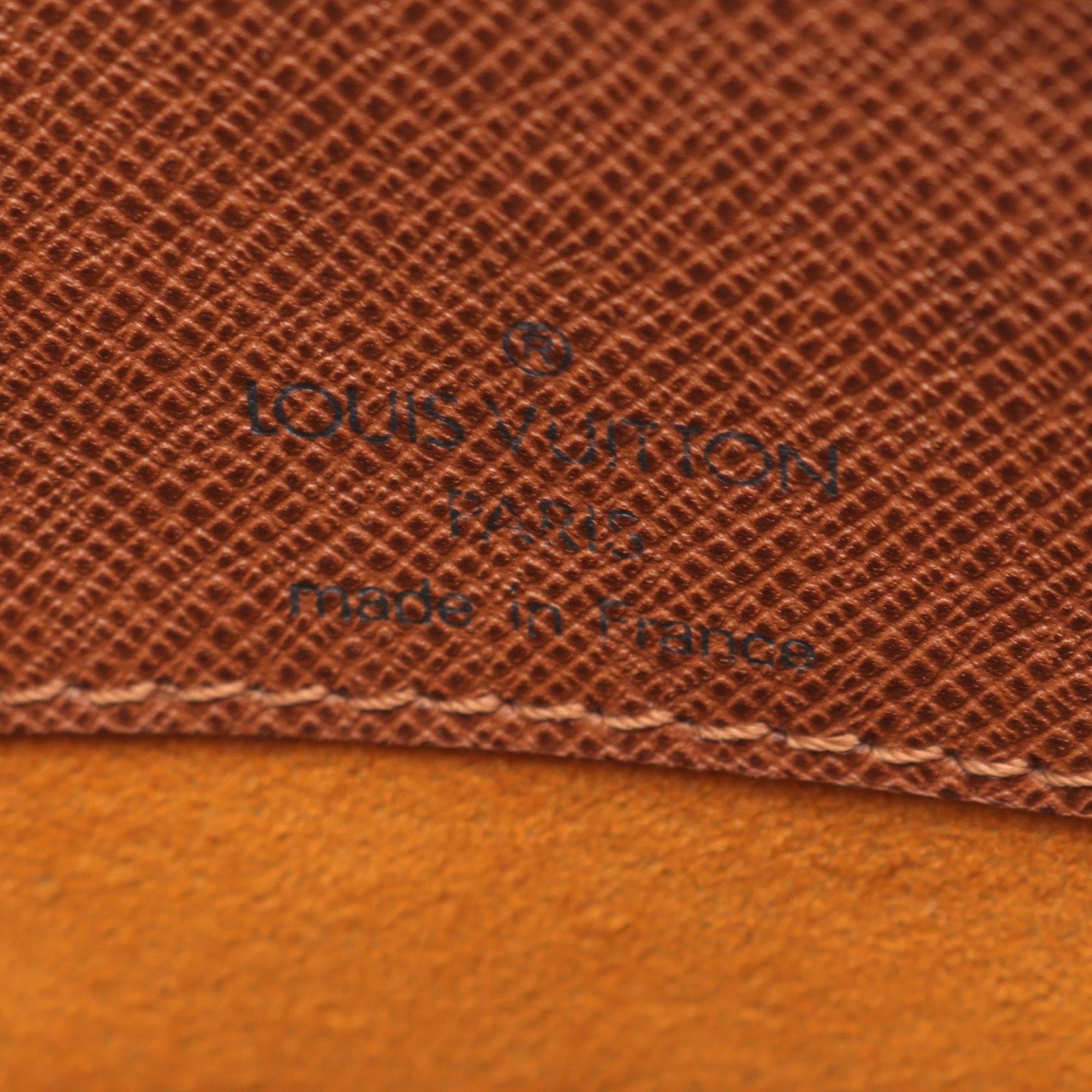 Louis Vuitton Brown Coated Canvas Leather Shoulder Bag (Pre-Owned)