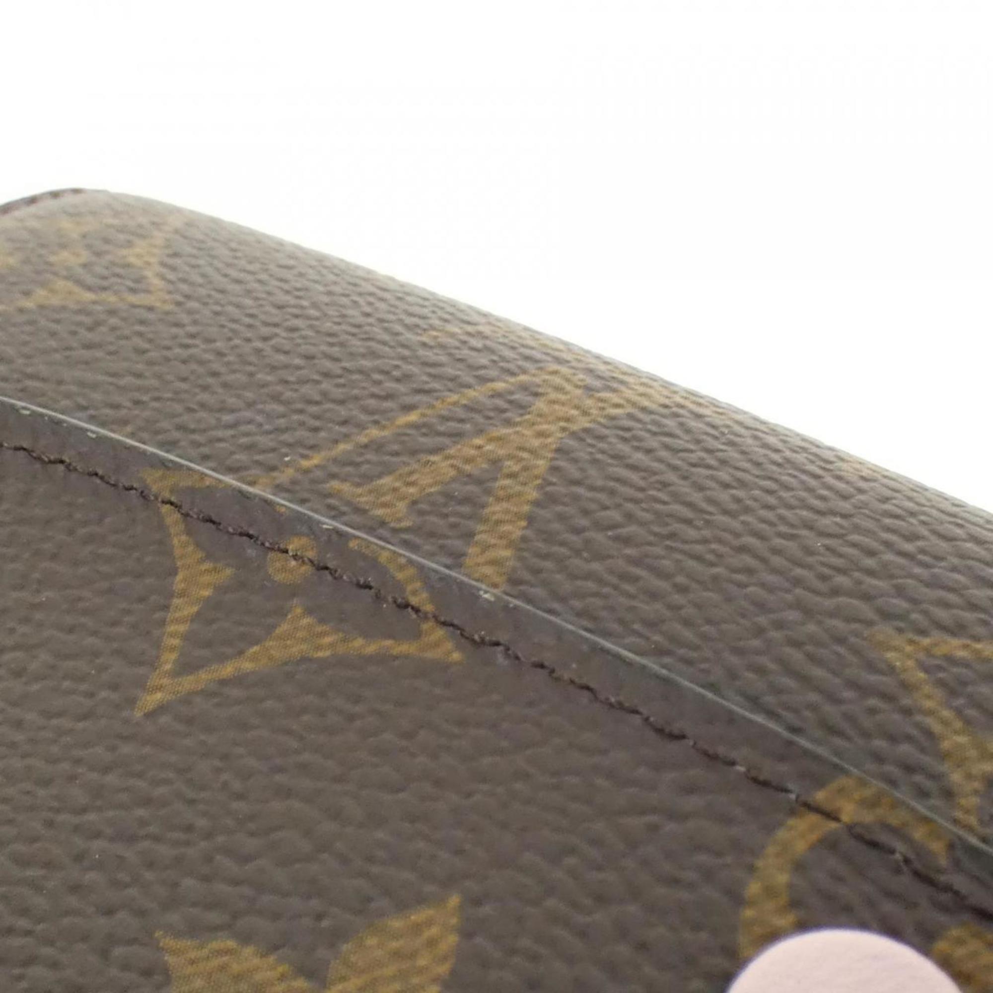 Louis Vuitton Brown Marron Rose Ballerine Coated Canvas Wallet (Bi-Fold) (Pre-Owned)