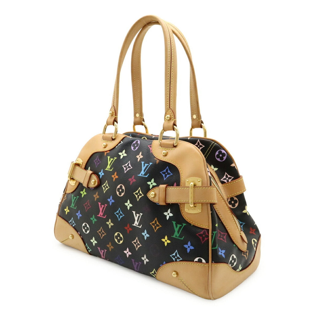 Louis Vuitton Black Multi-Color Noir Pvc Handbag Shoulder Bag (Pre-Owned)