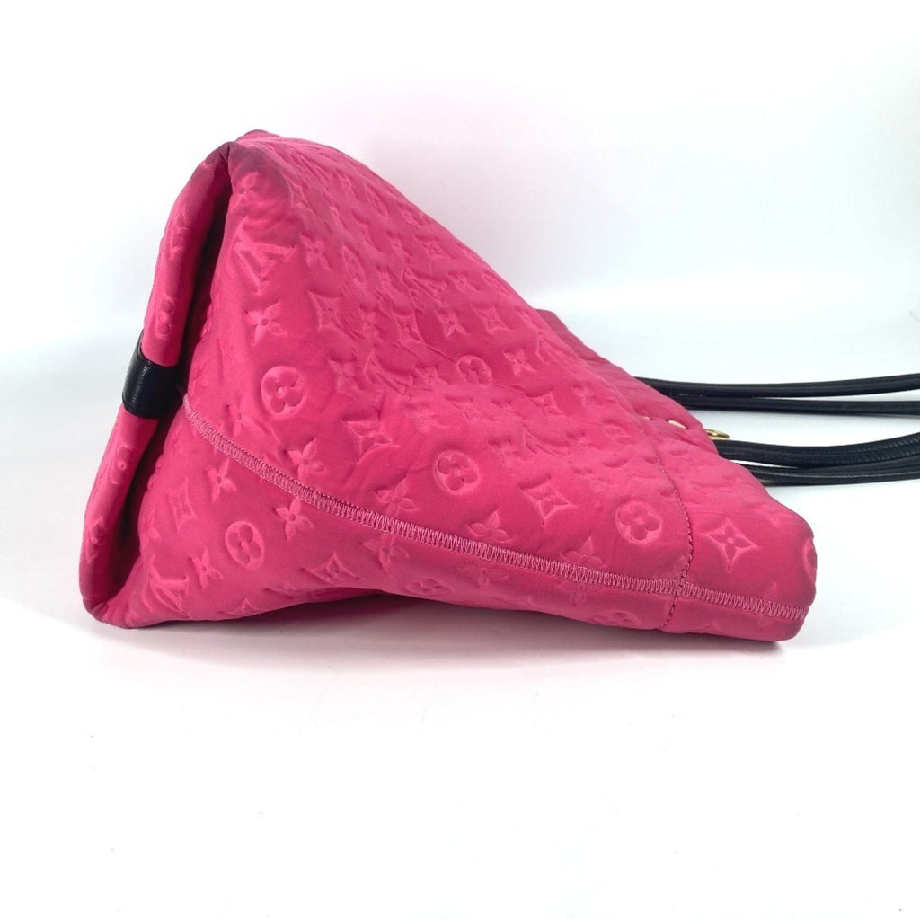 Louis Vuitton Black Pink Microfiber Shoulder Bag Tote Bag (Pre-Owned)