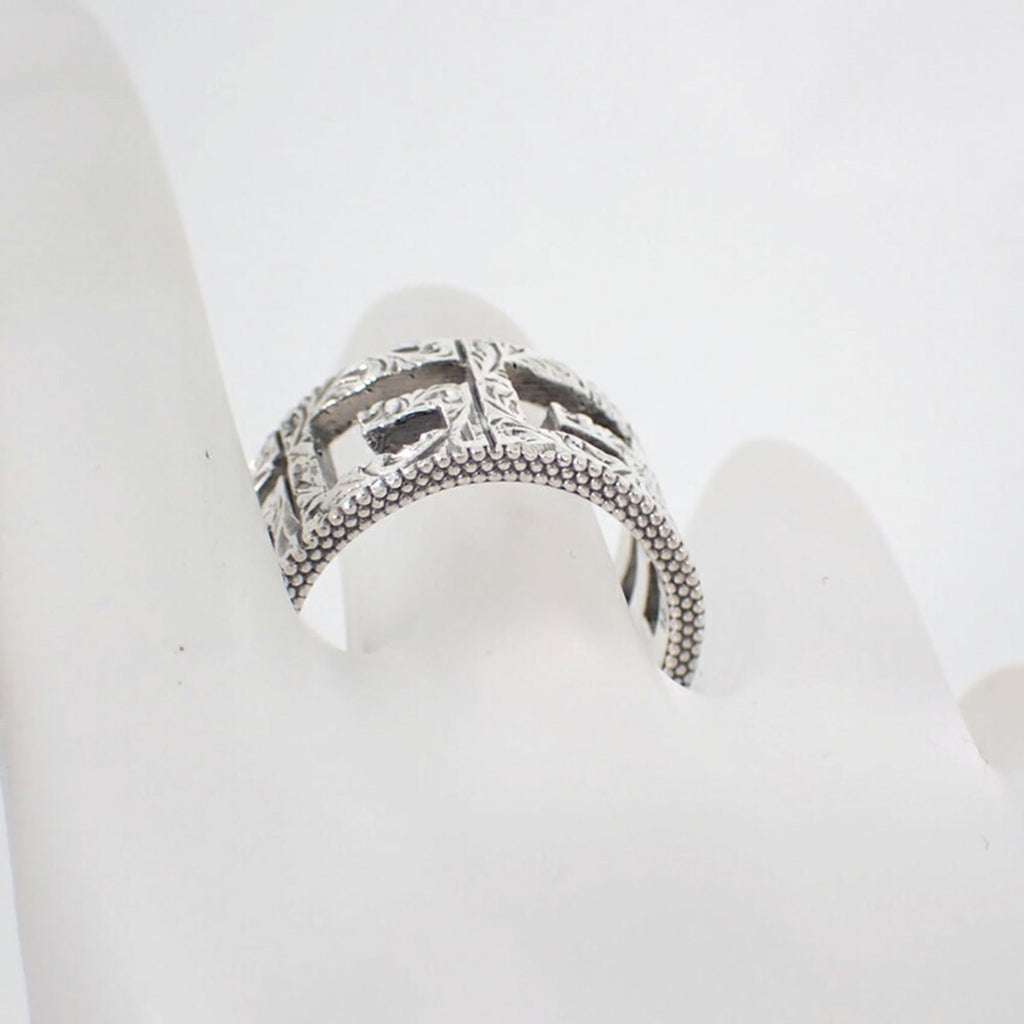 Gucci Silver Sterling Silver 925 Band Ring (Pre-Owned)