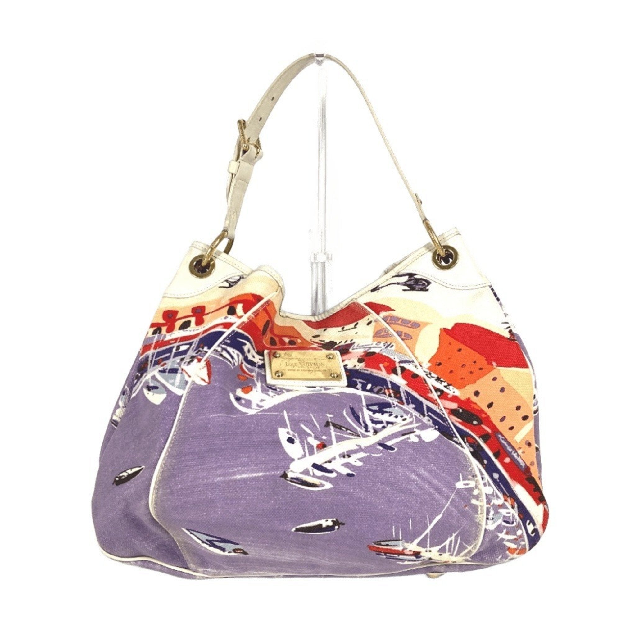 Louis Vuitton Multi-Color Leather Canvas Shoulder Bag (Pre-Owned)