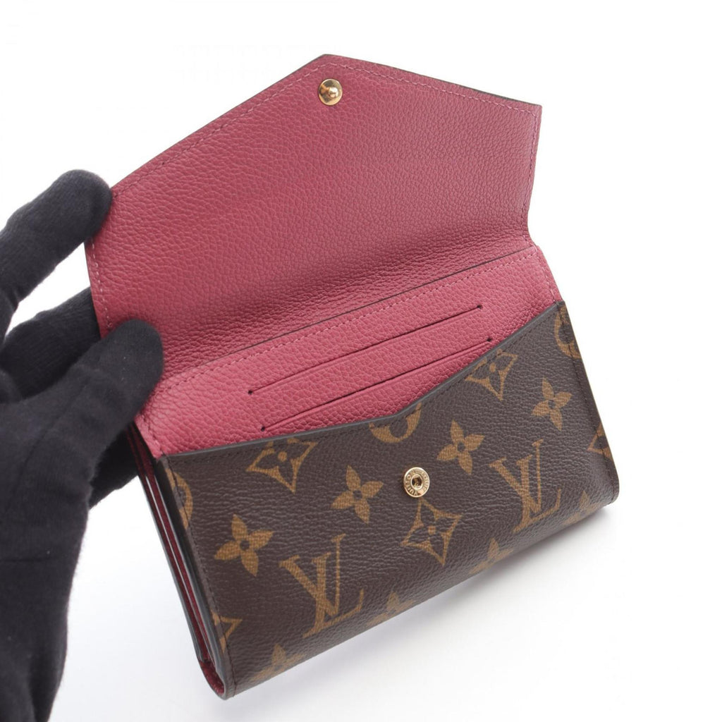 Louis Vuitton Brown Pink Pvc Leather Wallet (Bi-Fold) (Pre-Owned)