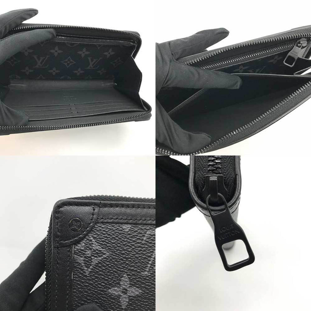 Louis Vuitton Black Monogram Eclipse Monogram Eclipse Long Wallet (Bi-Fold) (Pre-Owned)
