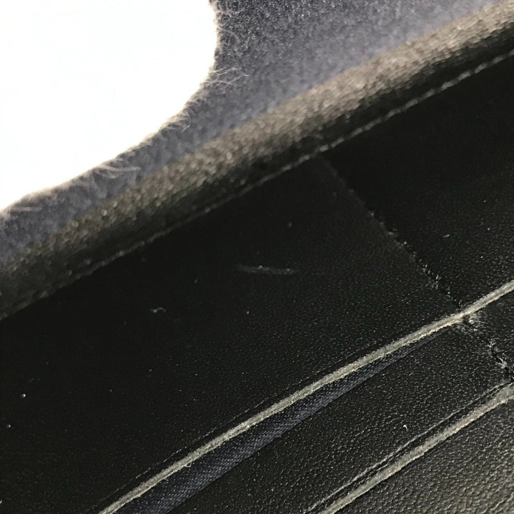 Chanel Black Leather Long Wallet (Bi-Fold) (Pre-Owned)