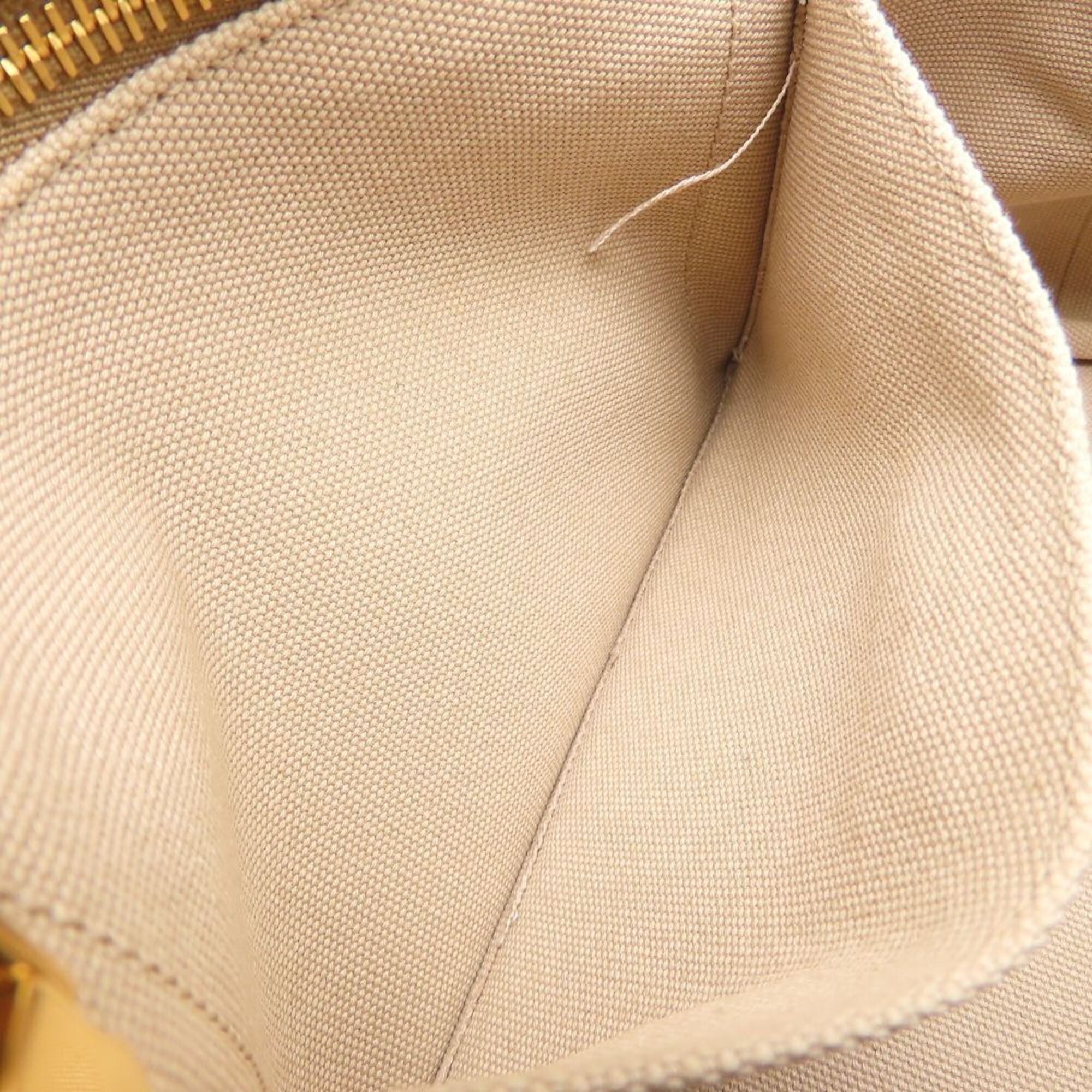 Prada Beige Canvas Handbag (Pre-Owned)
