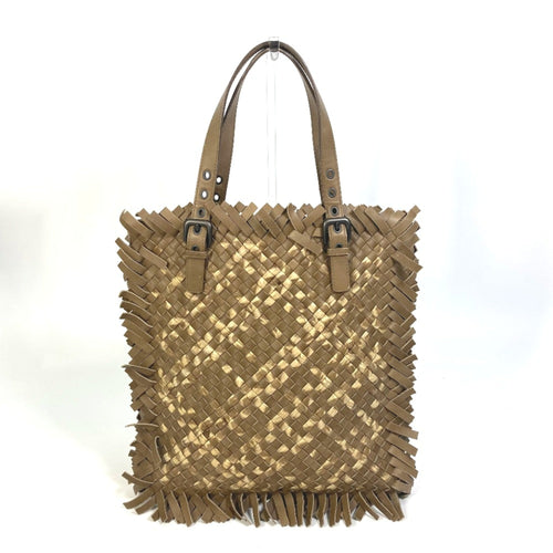 Bottega Veneta Beige Leather Tote Bag (Pre-Owned)