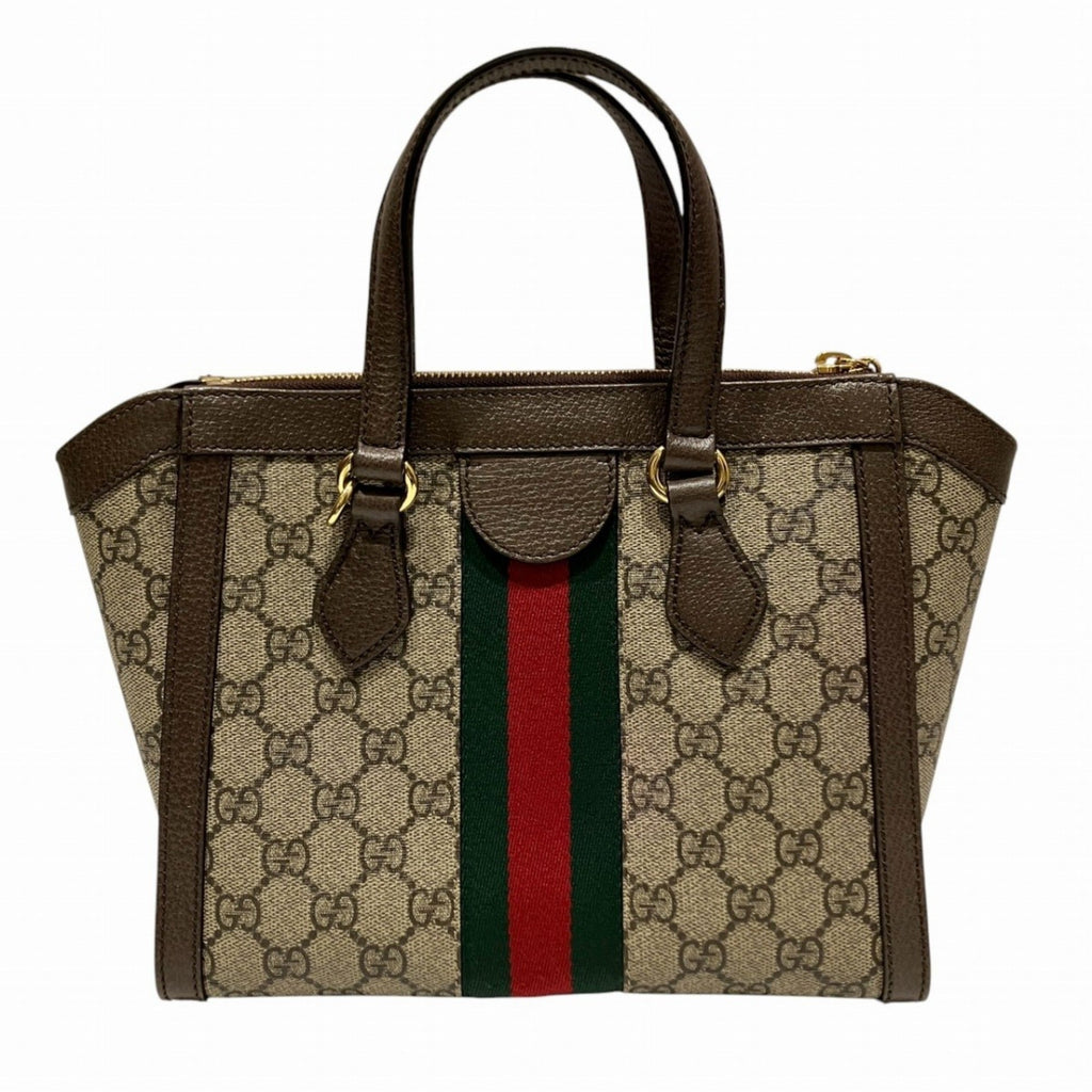 Gucci Brown Pvc Leather Handbag (Pre-Owned)