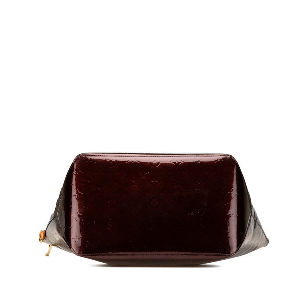 Louis Vuitton Amarante Brown Patent Leather Leather Handbag Shoulder Bag (Pre-Owned)
