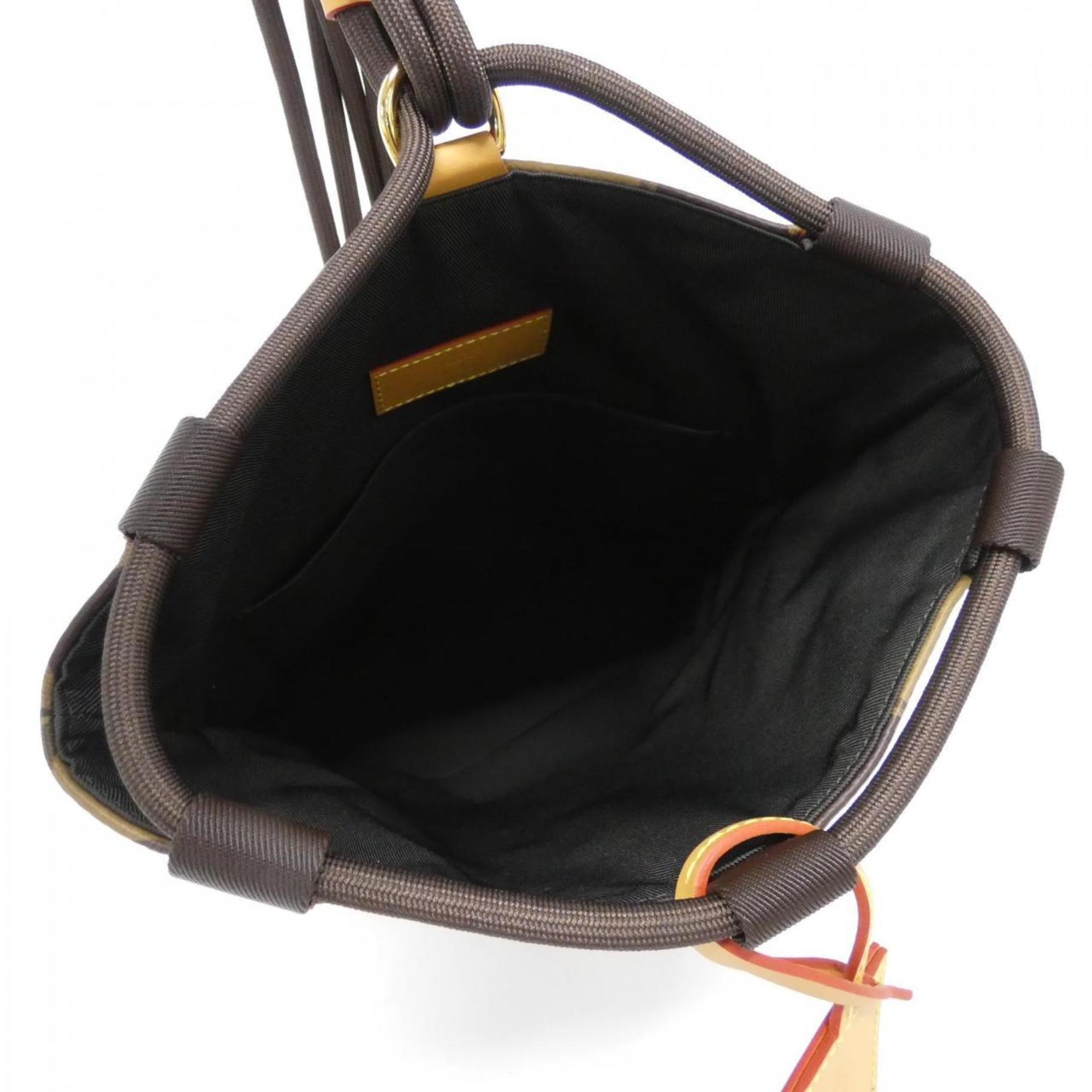 Louis Vuitton Marron Coated Canvas Shoulder Bag (Pre-Owned)
