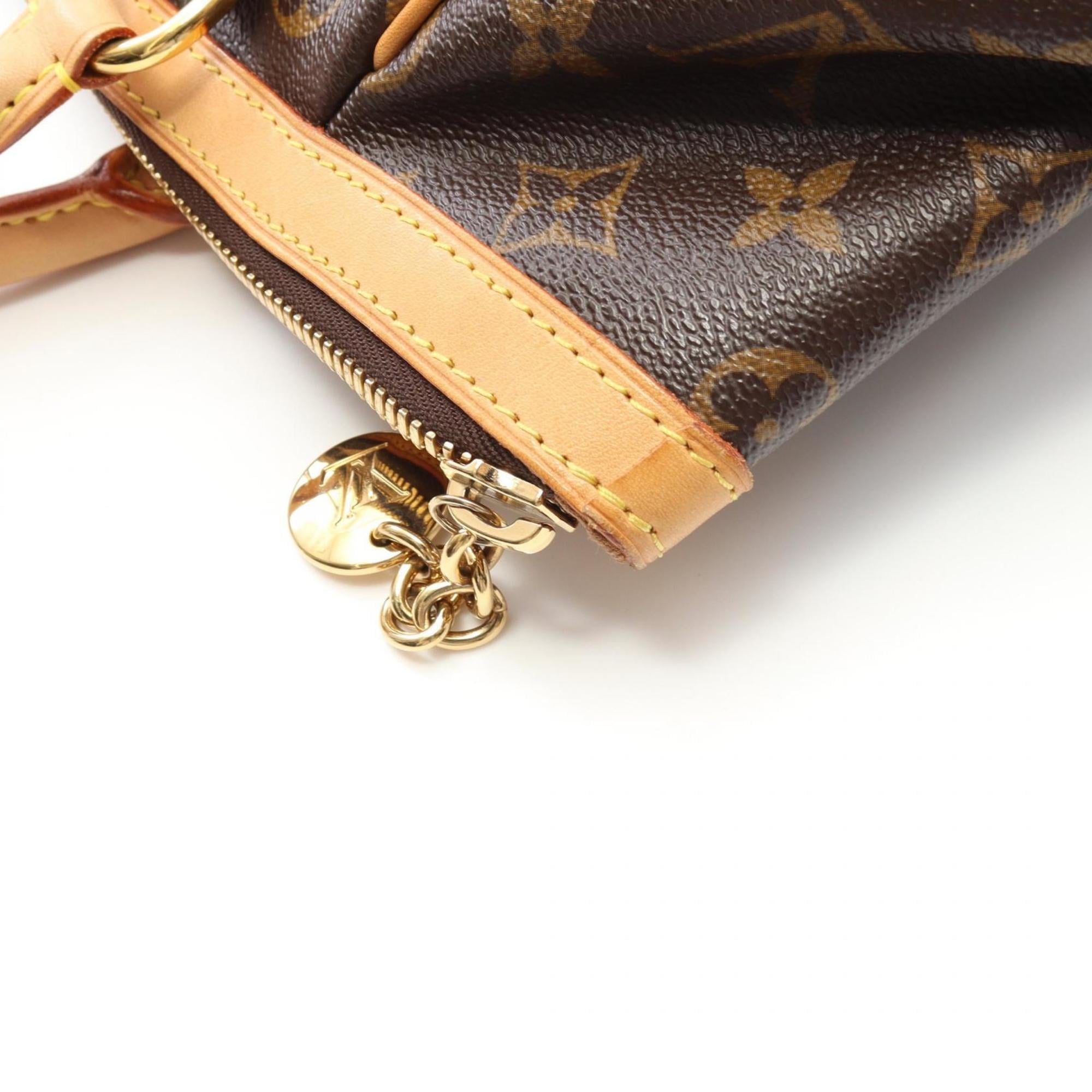 Louis Vuitton Brown Coated Canvas Leather Handbag (Pre-Owned)
