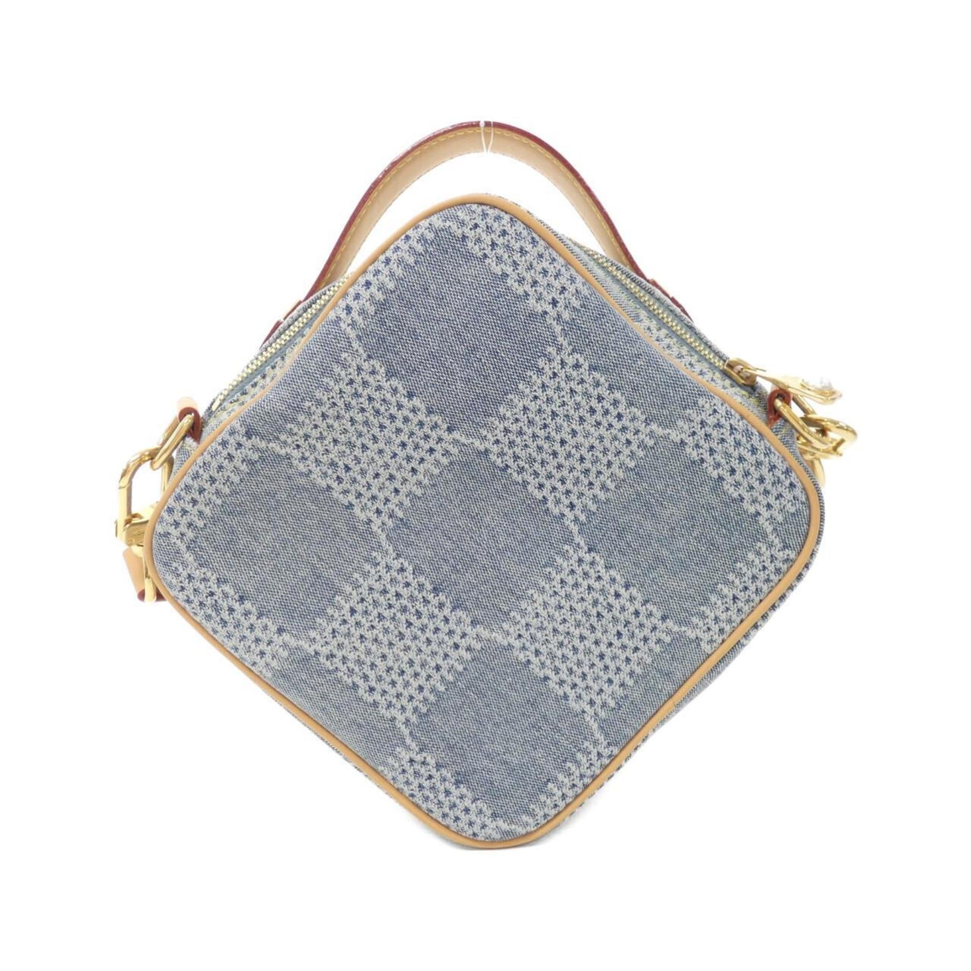 Louis Vuitton Blue Cotton Canvas Shoulder Bag (Pre-Owned)