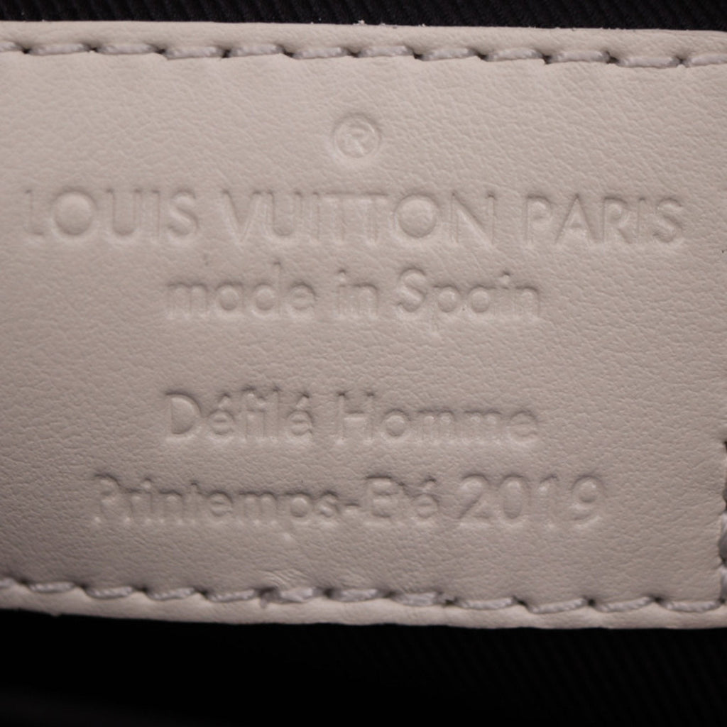 Louis Vuitton White Leather Handbag Shoulder Bag Tote Bag (Pre-Owned)