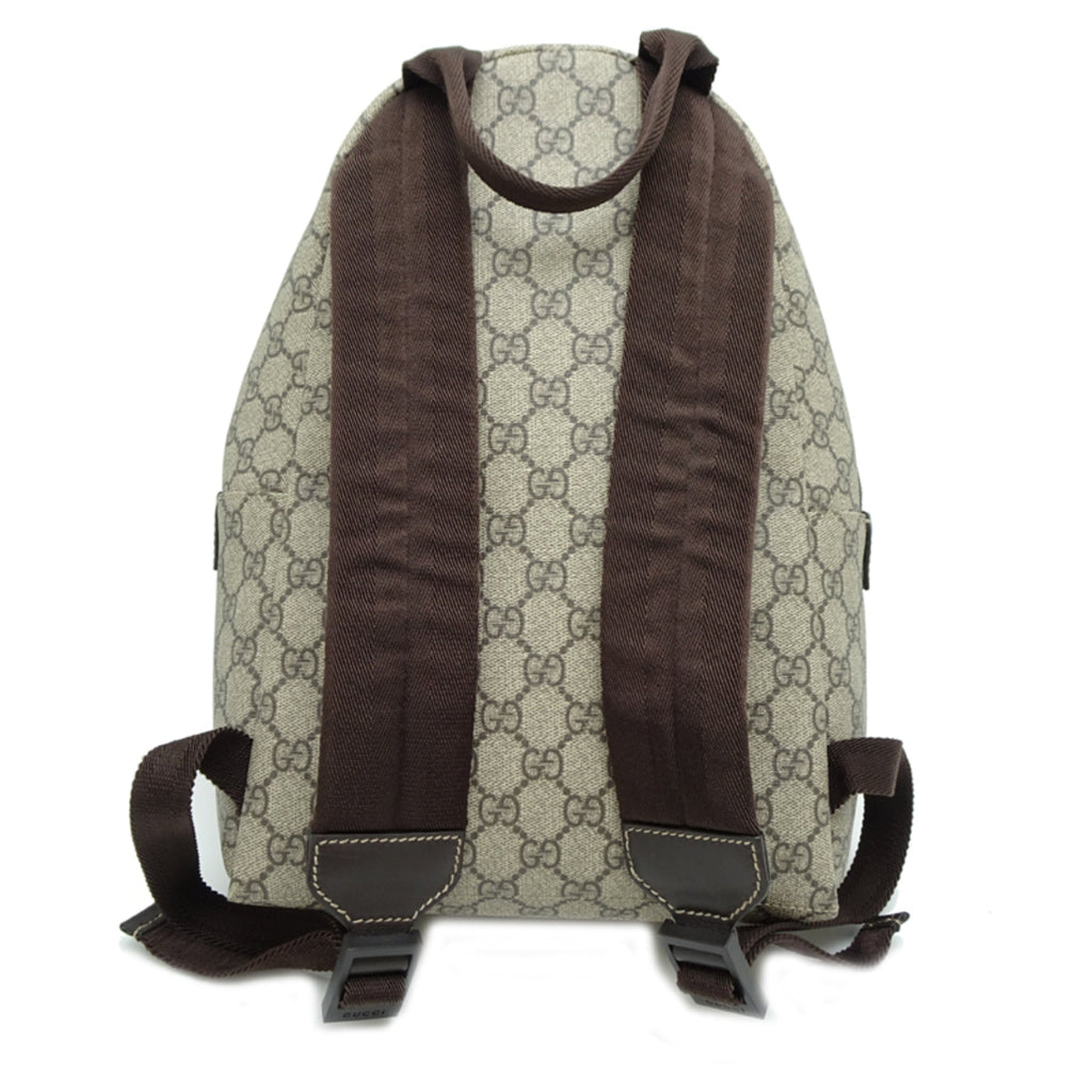 Gucci Brown Gg Supreme Leather Backpack (Pre-Owned)
