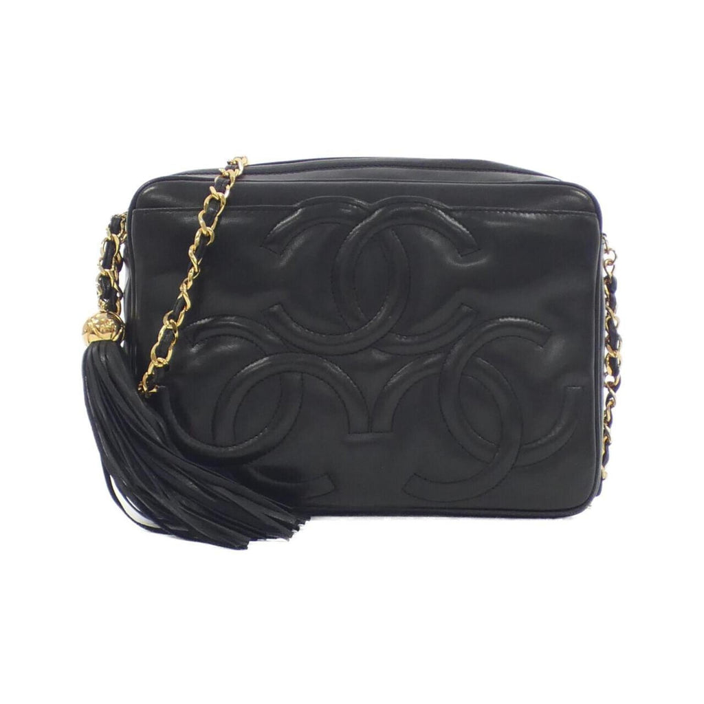 Chanel Black Leather Shoulder Bag (Pre-Owned)
