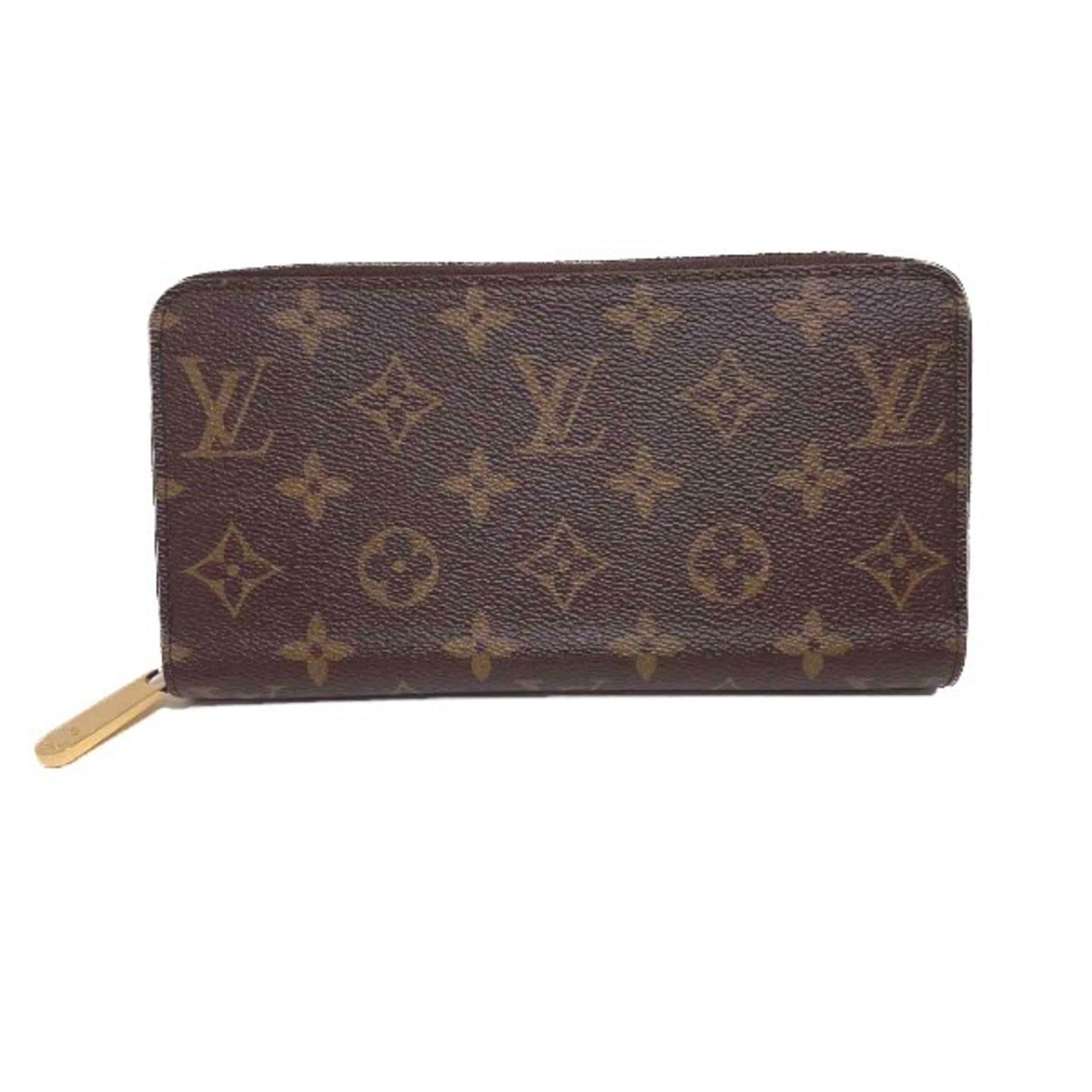 Louis Vuitton Brown Fuchsia Monogram Long Wallet (Bi-Fold) (Pre-Owned)