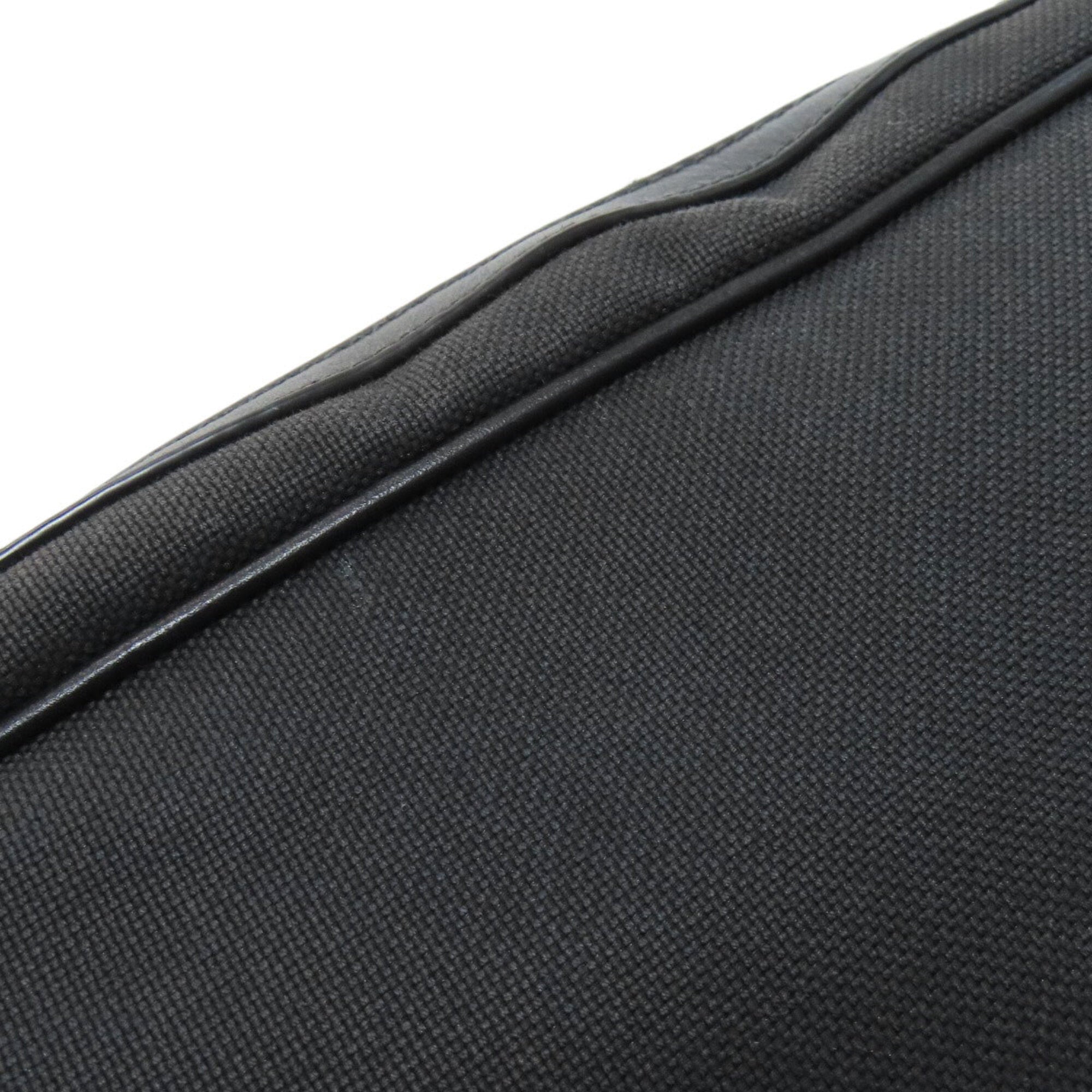 Prada Black Canvas Shoulder Bag (Pre-Owned)