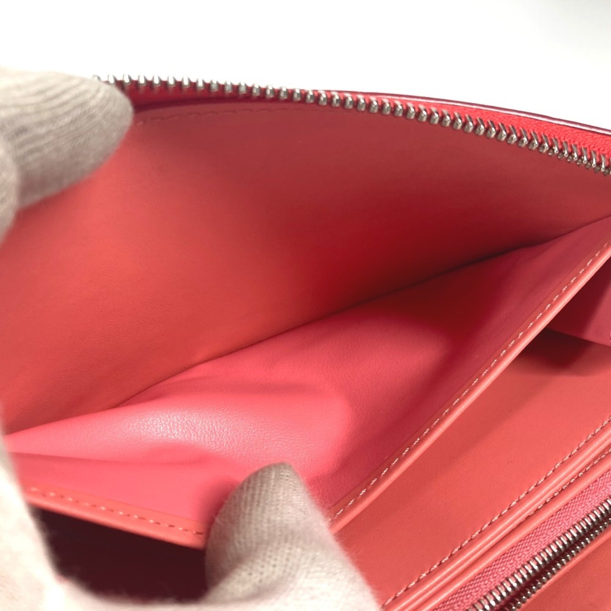 Louis Vuitton Pink Poppy Petal Monogram Vernis Rayures Long Wallet (Bi-Fold) (Pre-Owned)