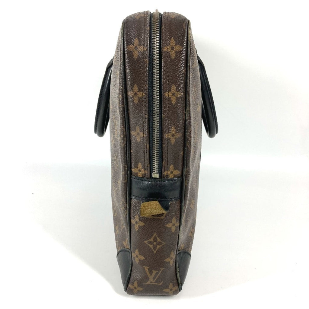 Louis Vuitton Black Brown Monogram Canvas Tote Bag (Pre-Owned)