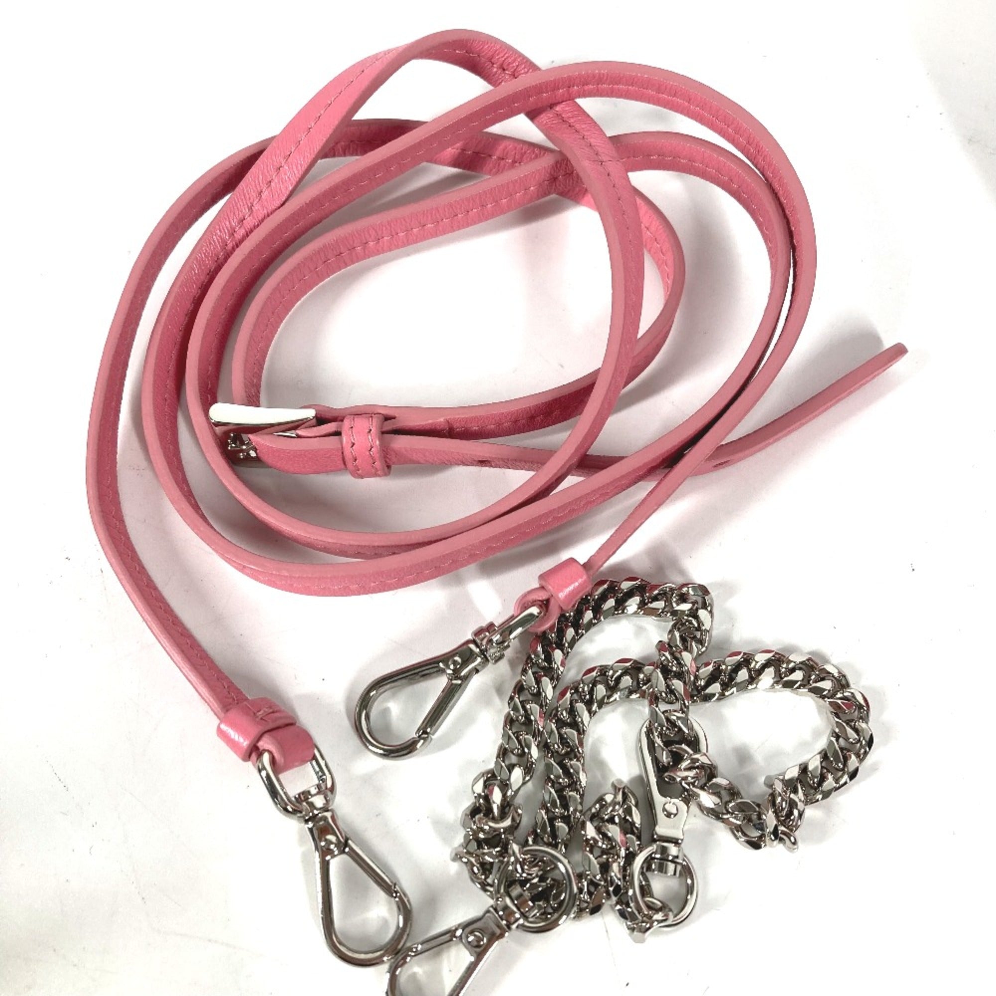 Prada Pink Leather Shoulder Bag (Pre-Owned)