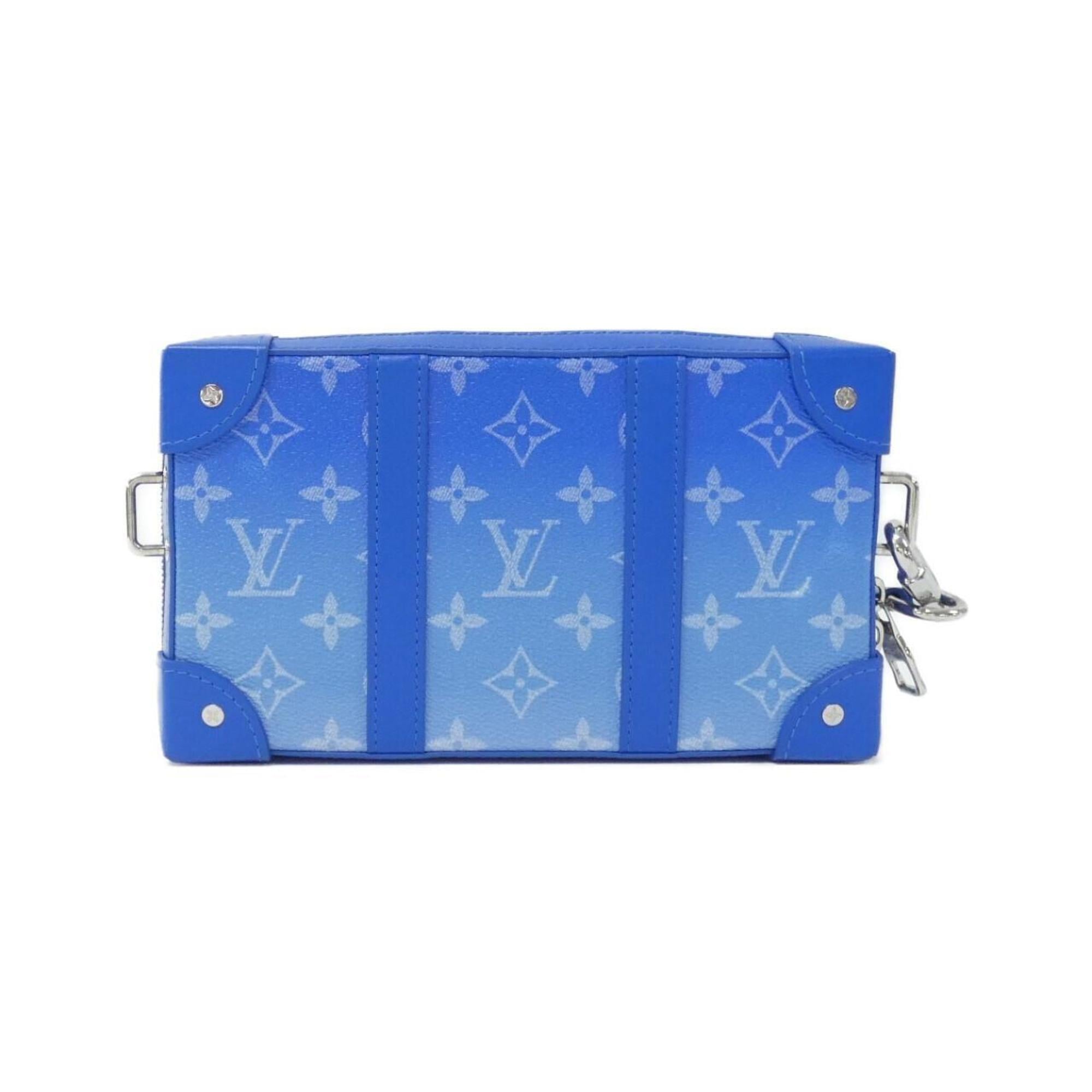 Louis Vuitton Monogram Blue Coated Canvas Shoulder Bag (Pre-Owned)