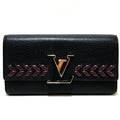 Louis Vuitton Black Leather Wallet (Bi-Fold) (Pre-Owned)