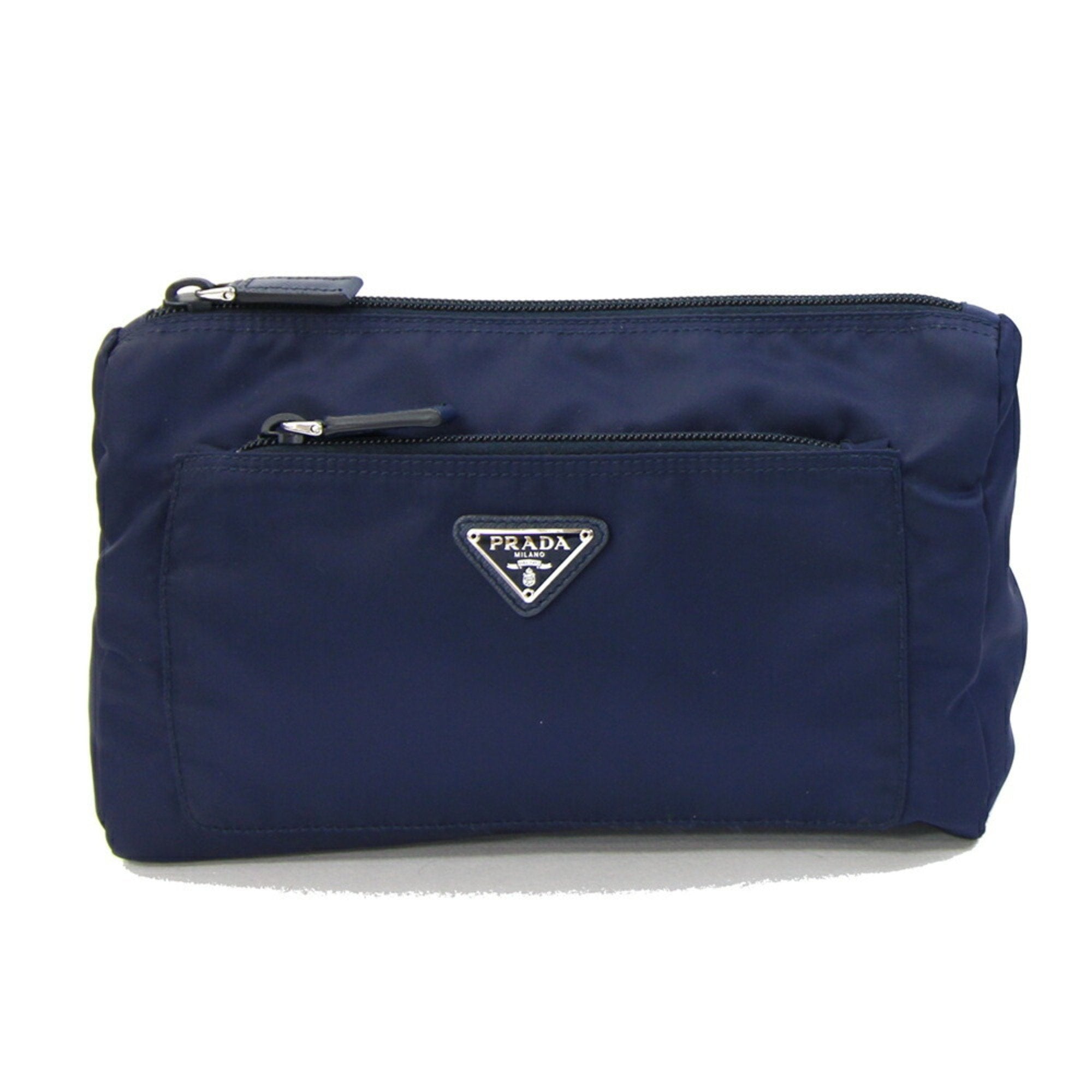 Prada Navy Nylon Pouch (Pre-Owned)
