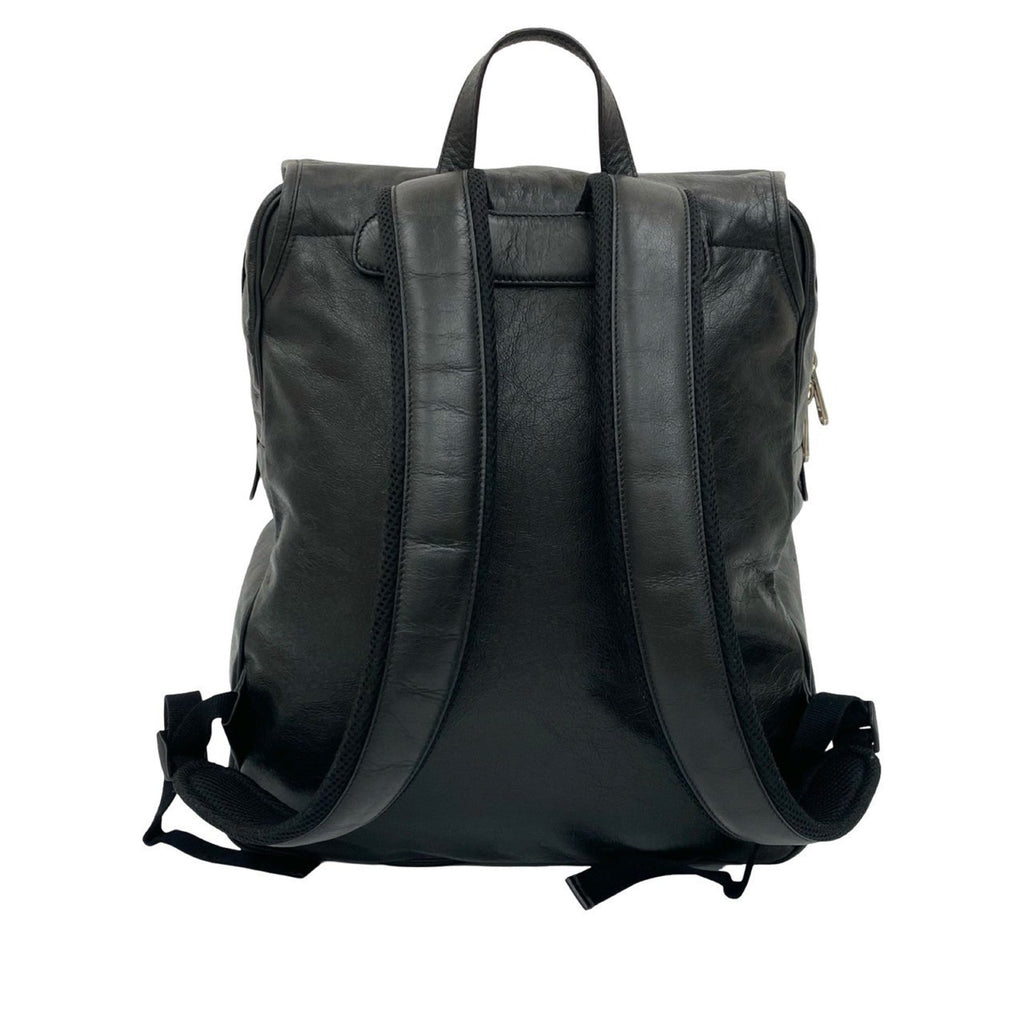 Gucci Black Leather Backpack (Pre-Owned)