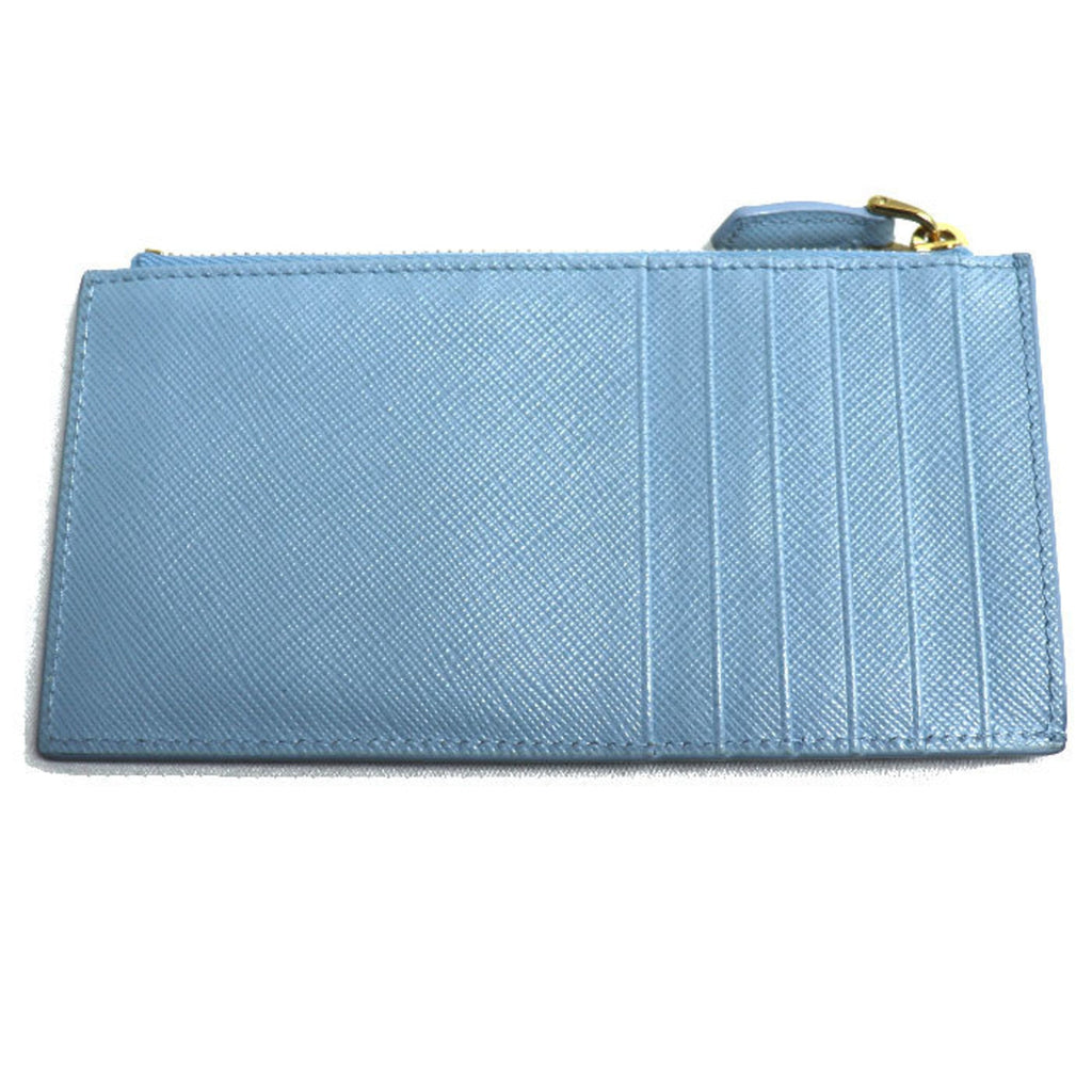 Prada Light Blue Leather Coin Purse/Coin Case (Pre-Owned)