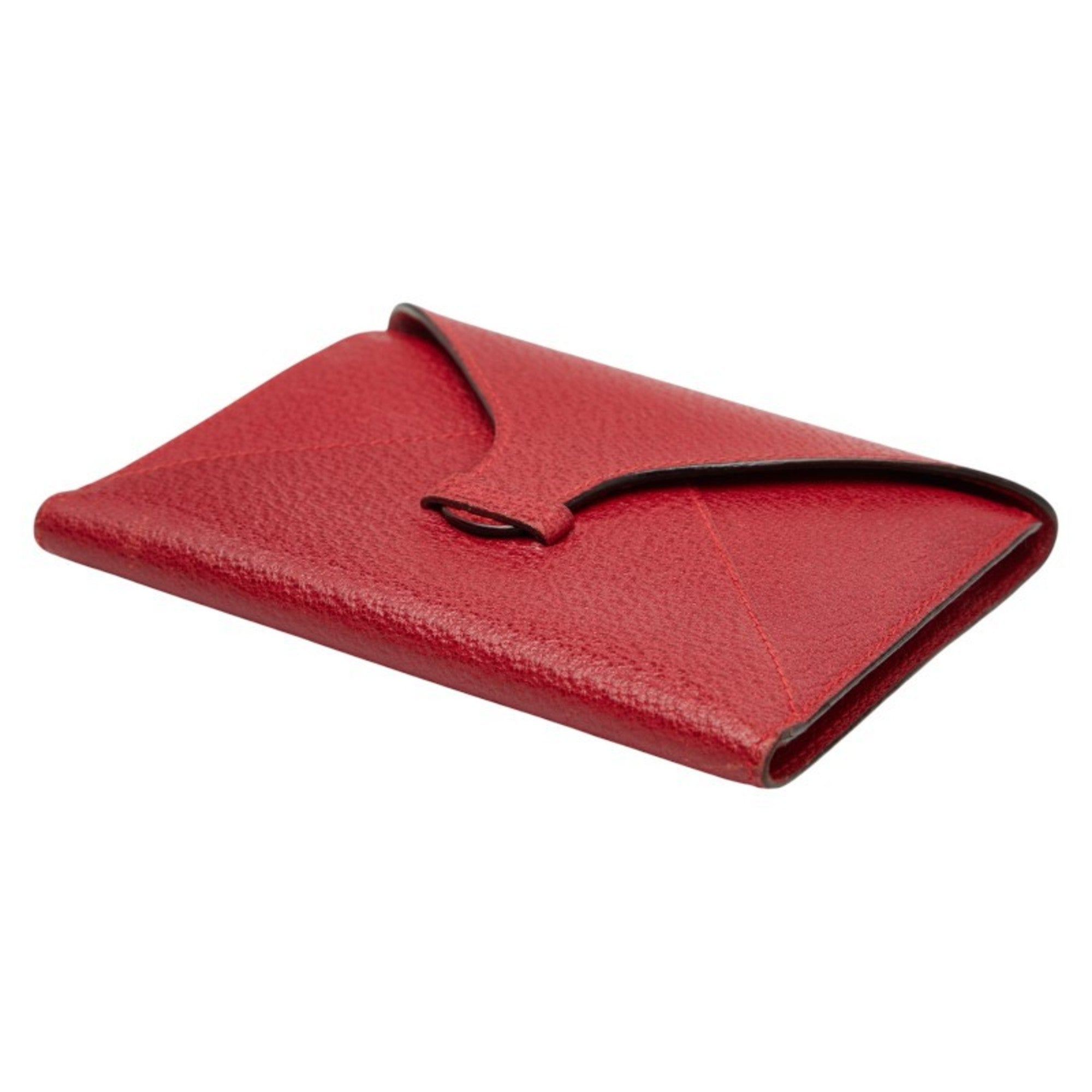 Gucci Red Color Leather Chain/Shoulder Wallet (Pre-Owned)