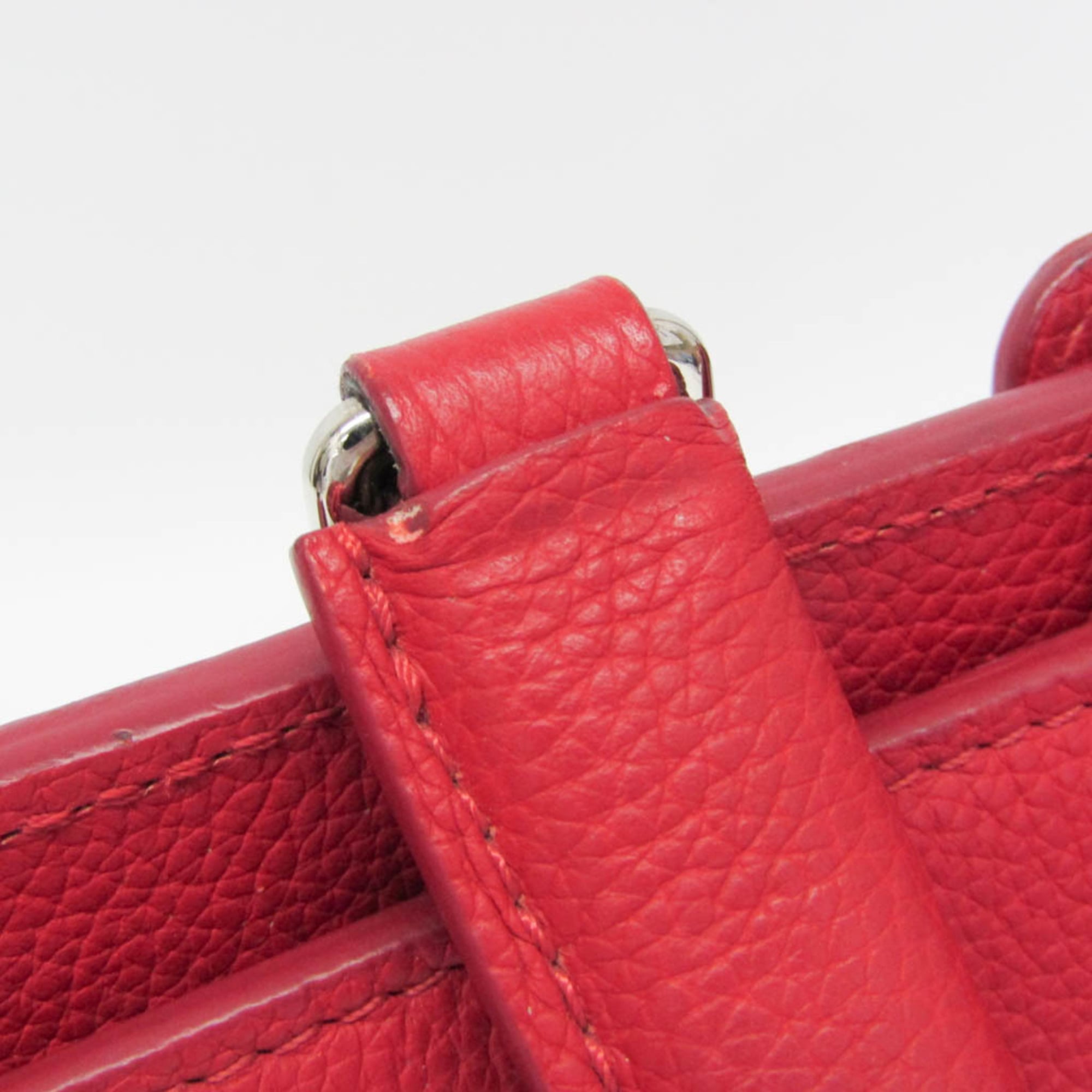 Louis Vuitton Astrid Handbag Leather Red Leather Handbag (Pre-Owned)