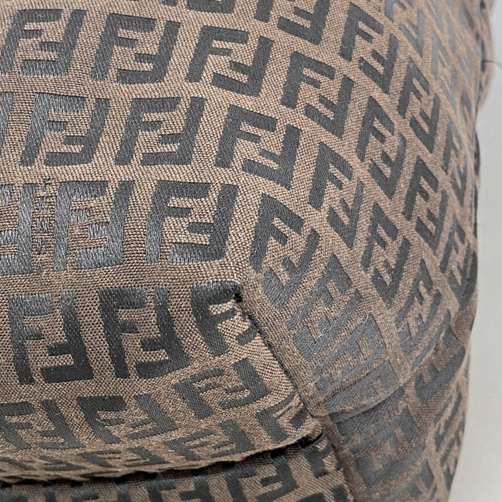 Fendi Brown Nylon Canvas Tote Bag (Pre-Owned)